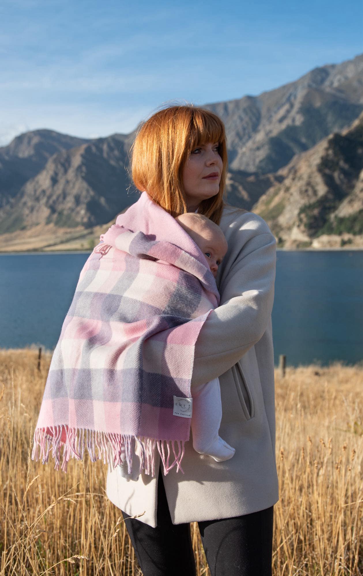 Otterburn Baby Blanket Pink 100% Merino