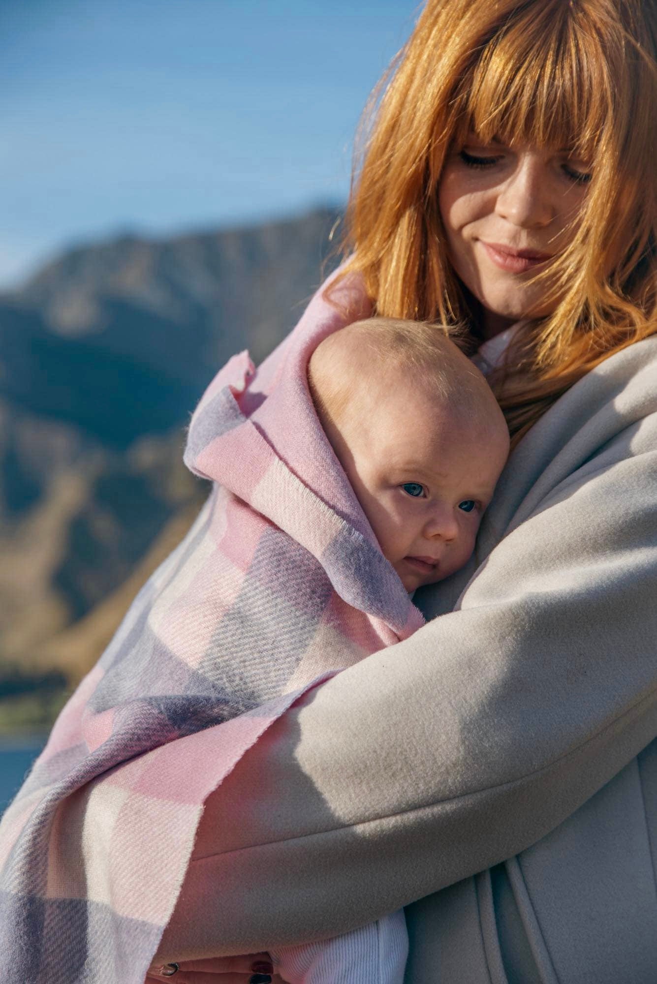 Otterburn Baby Blanket Pink 100% Merino