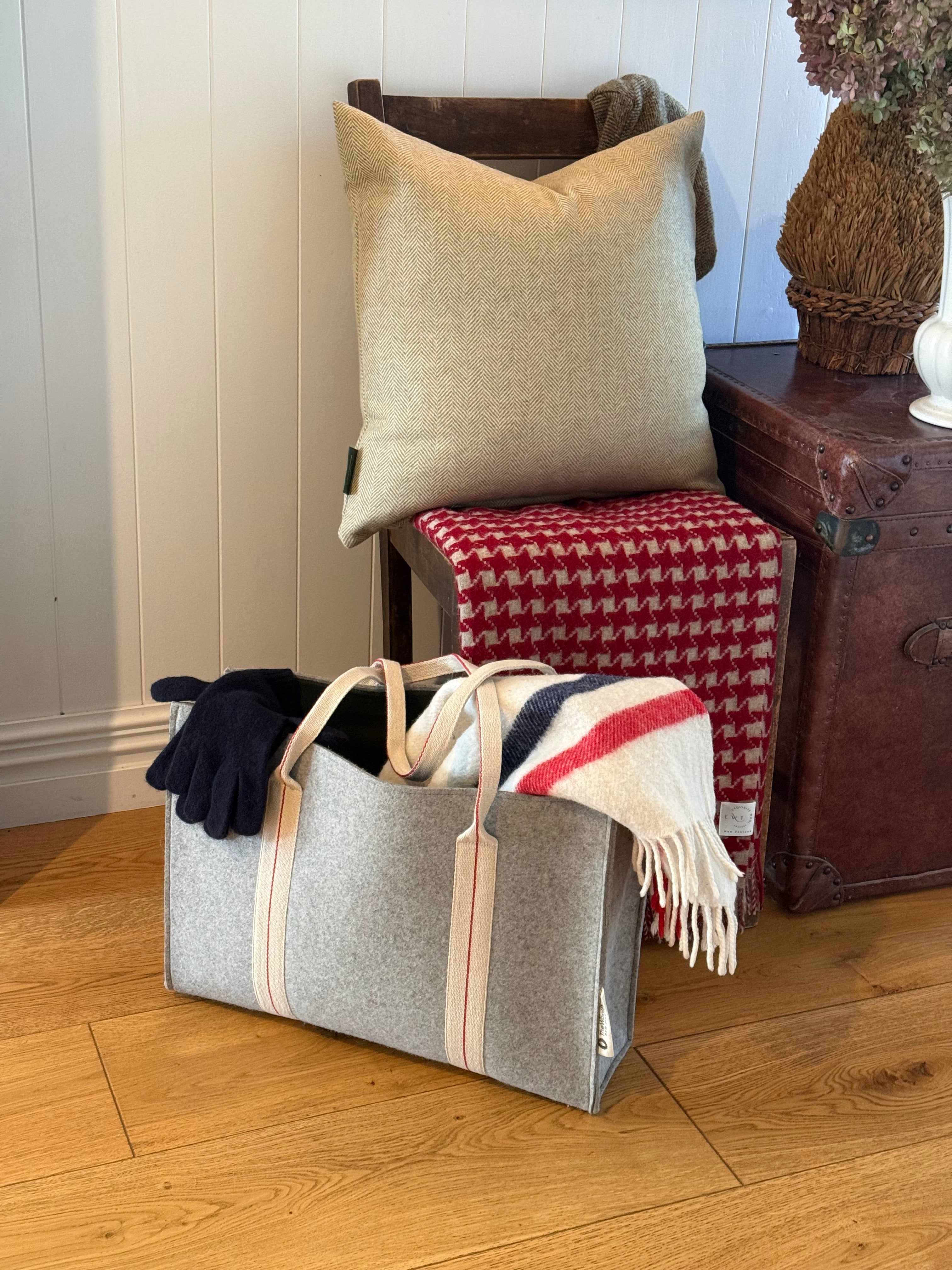 The Heritage Cushion Cover - Herringbone Straw