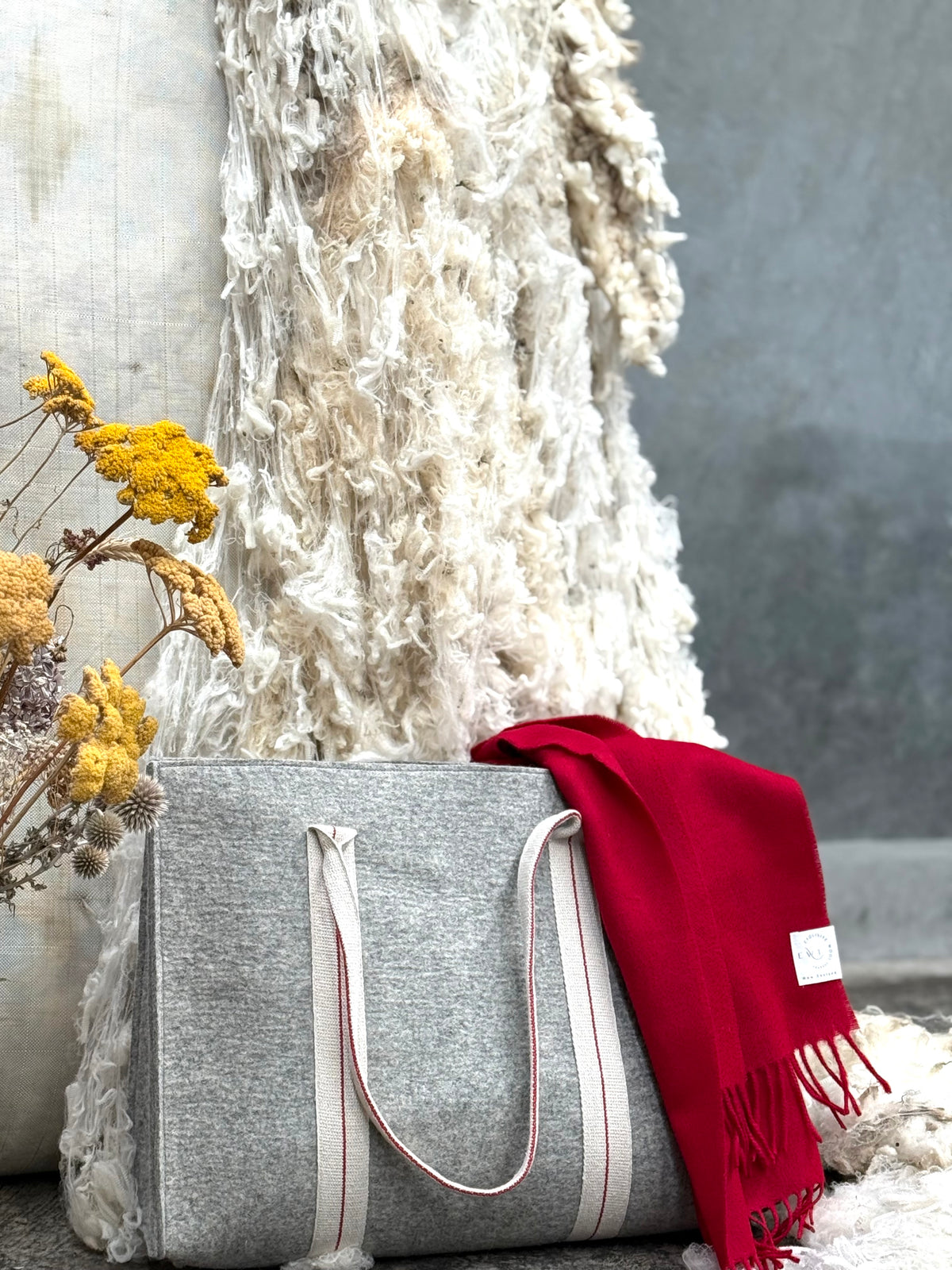 Scarlet 100% Merino Scarf