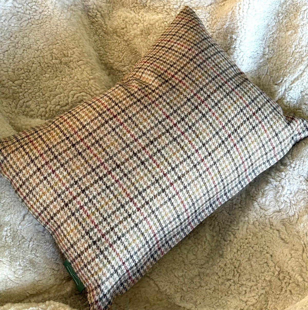 The Heritage Cushion Cover - Aveyard Sage & Red