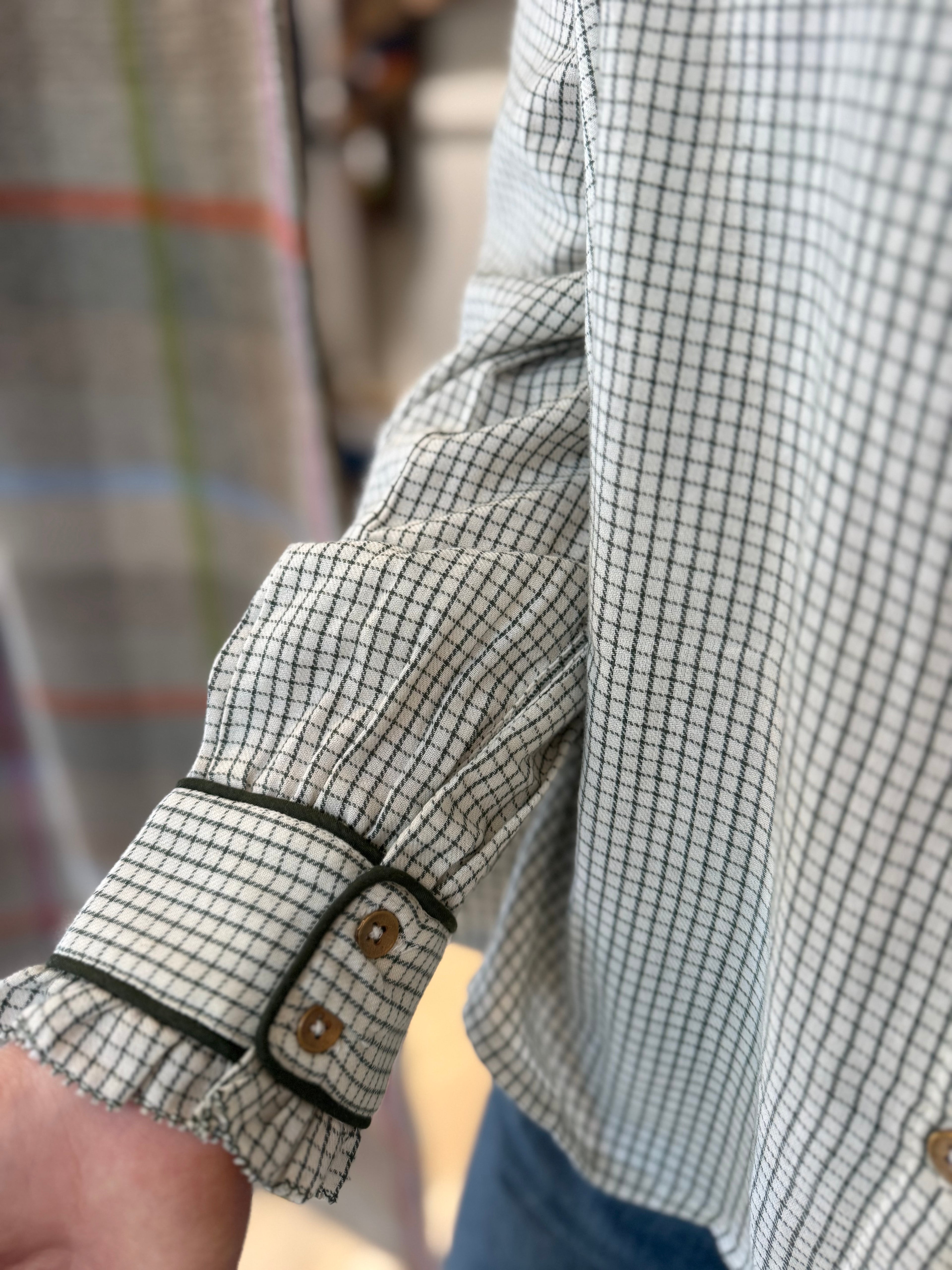 Brora Brushed Cotton Pie Crust Shirt