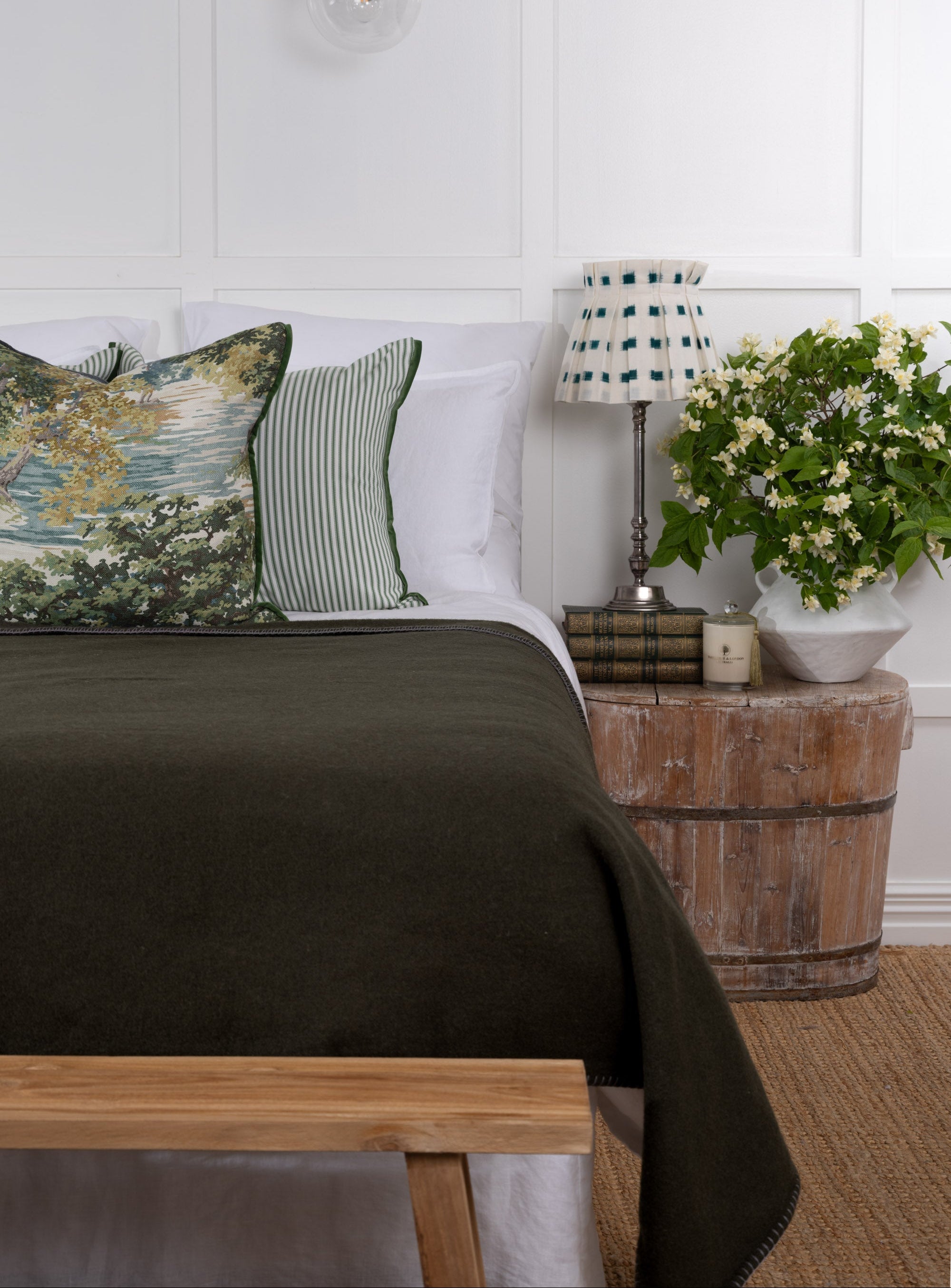 Forest Green NZ Wool Blanket