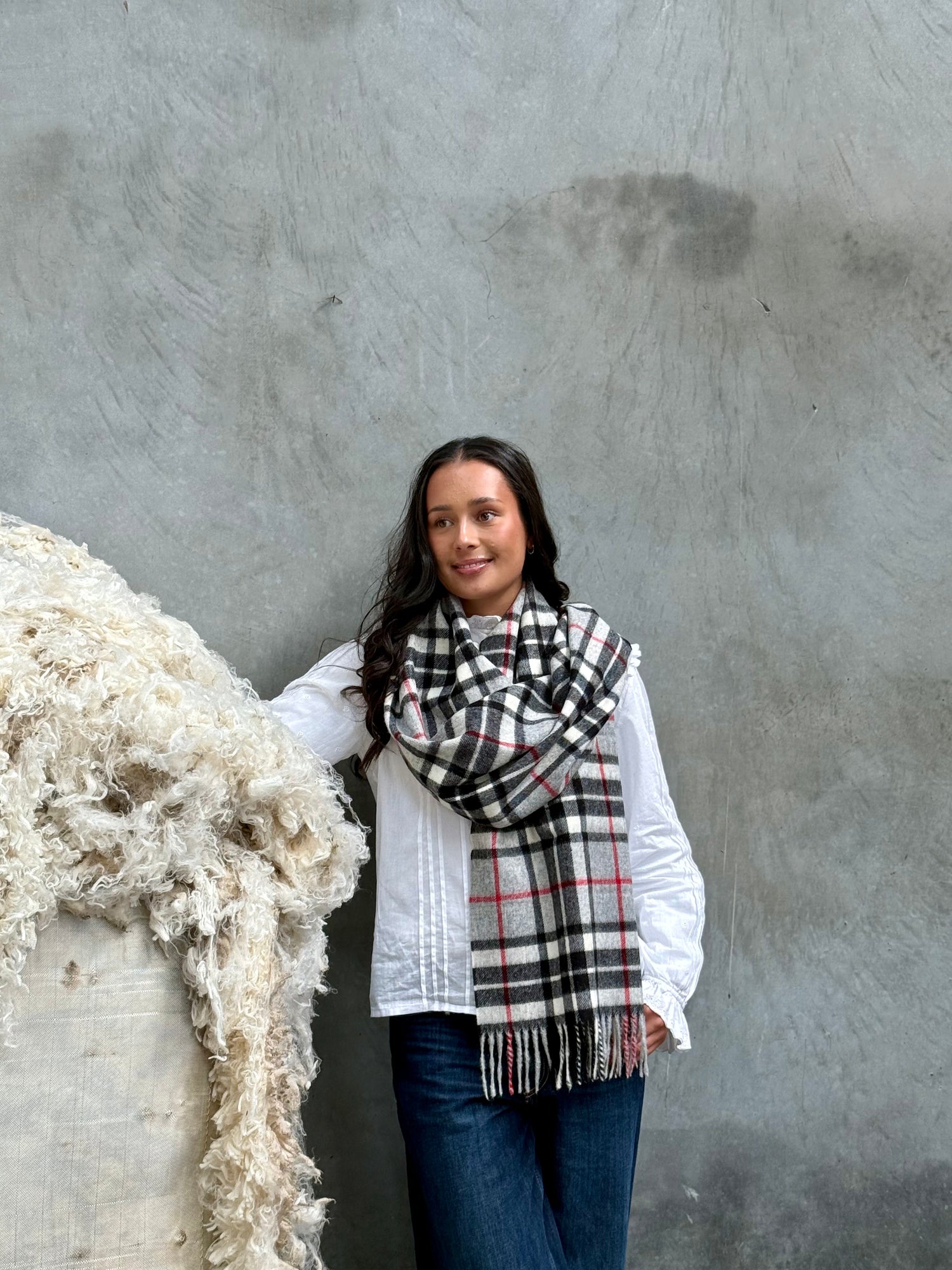 Grey Thompson 100% Merino Oversized Scarf