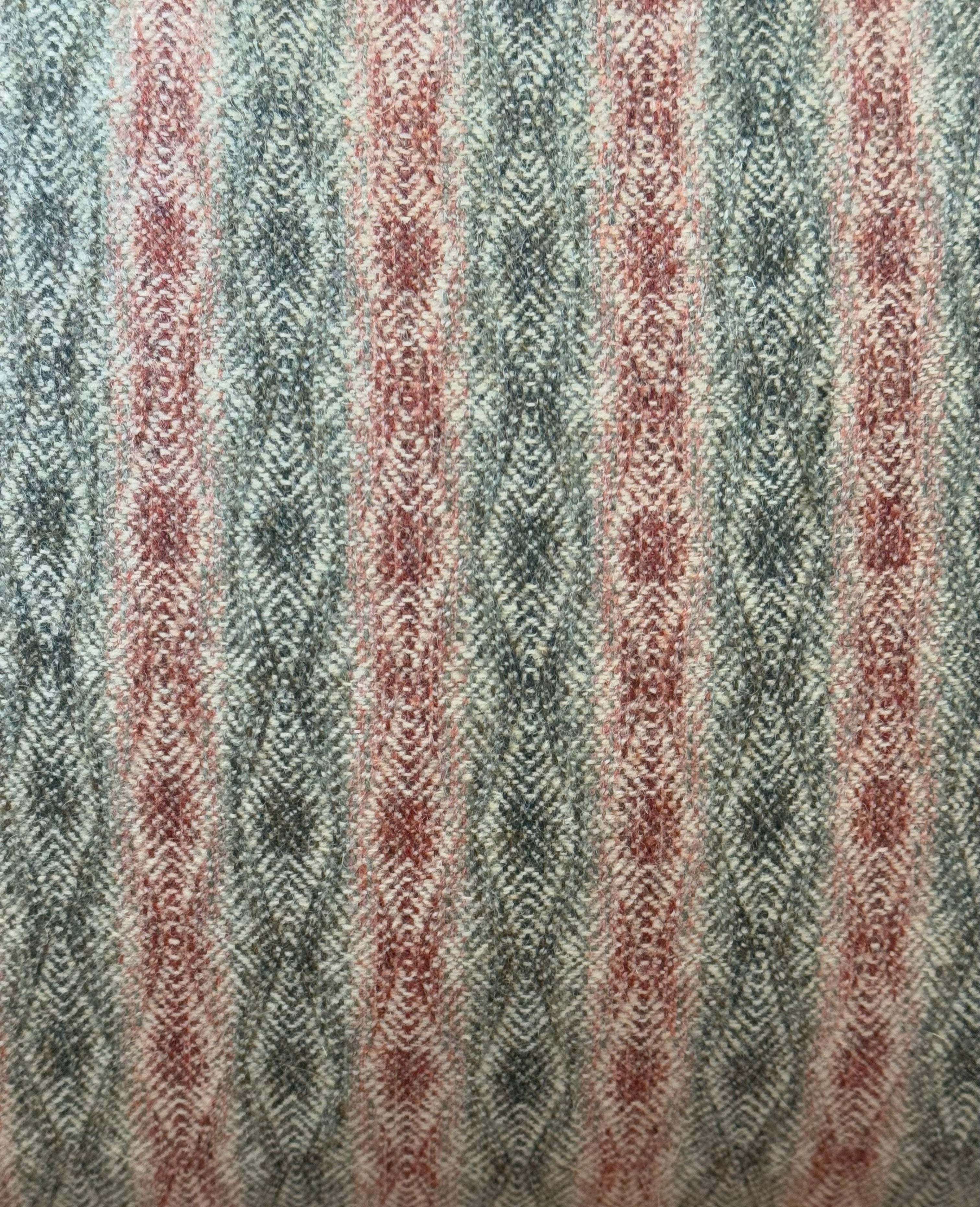 The Heritage Cushion - Netherfield Sage & Red