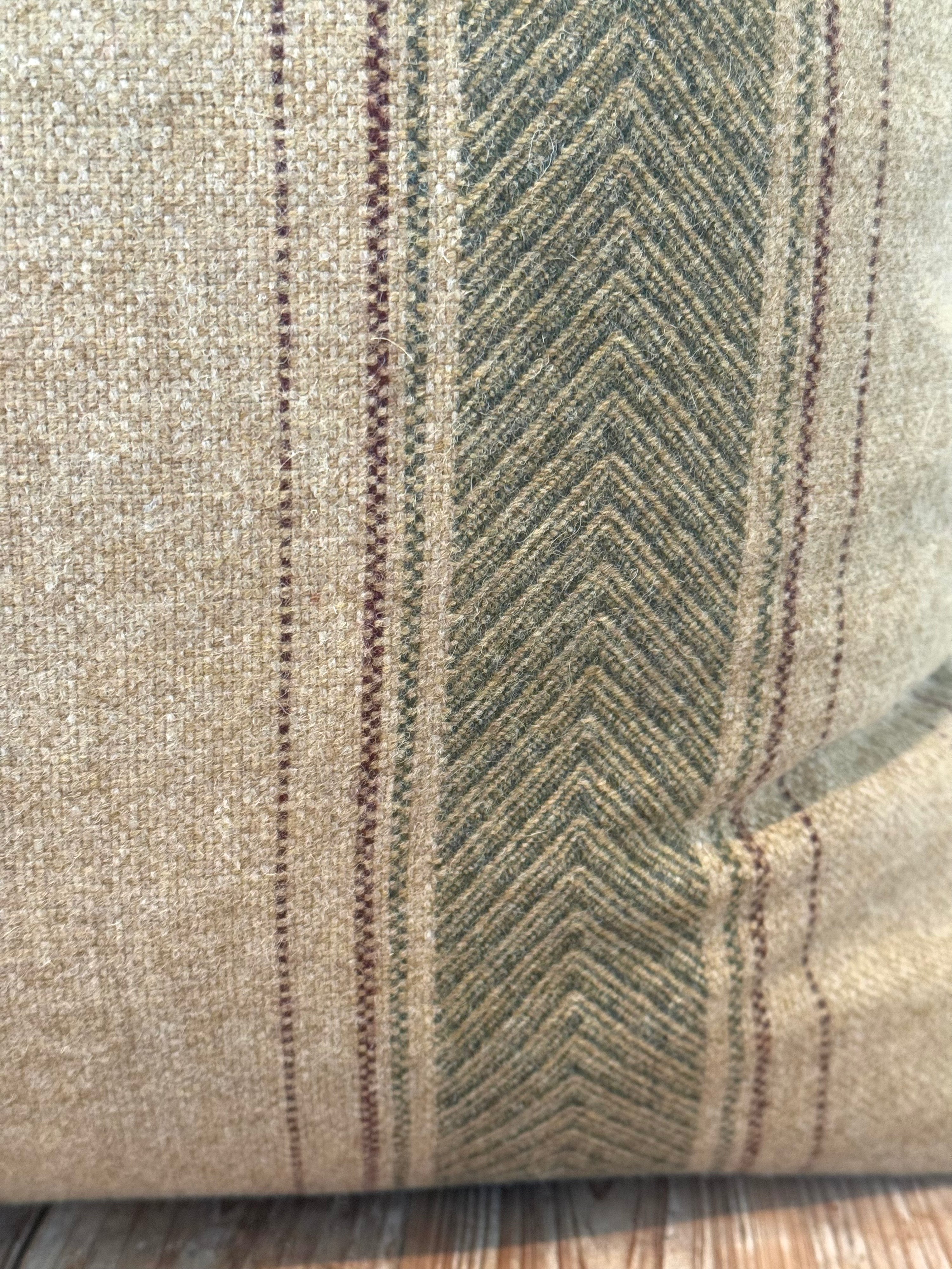 The Heritage Cushion Cover - Regency Natural & Olive