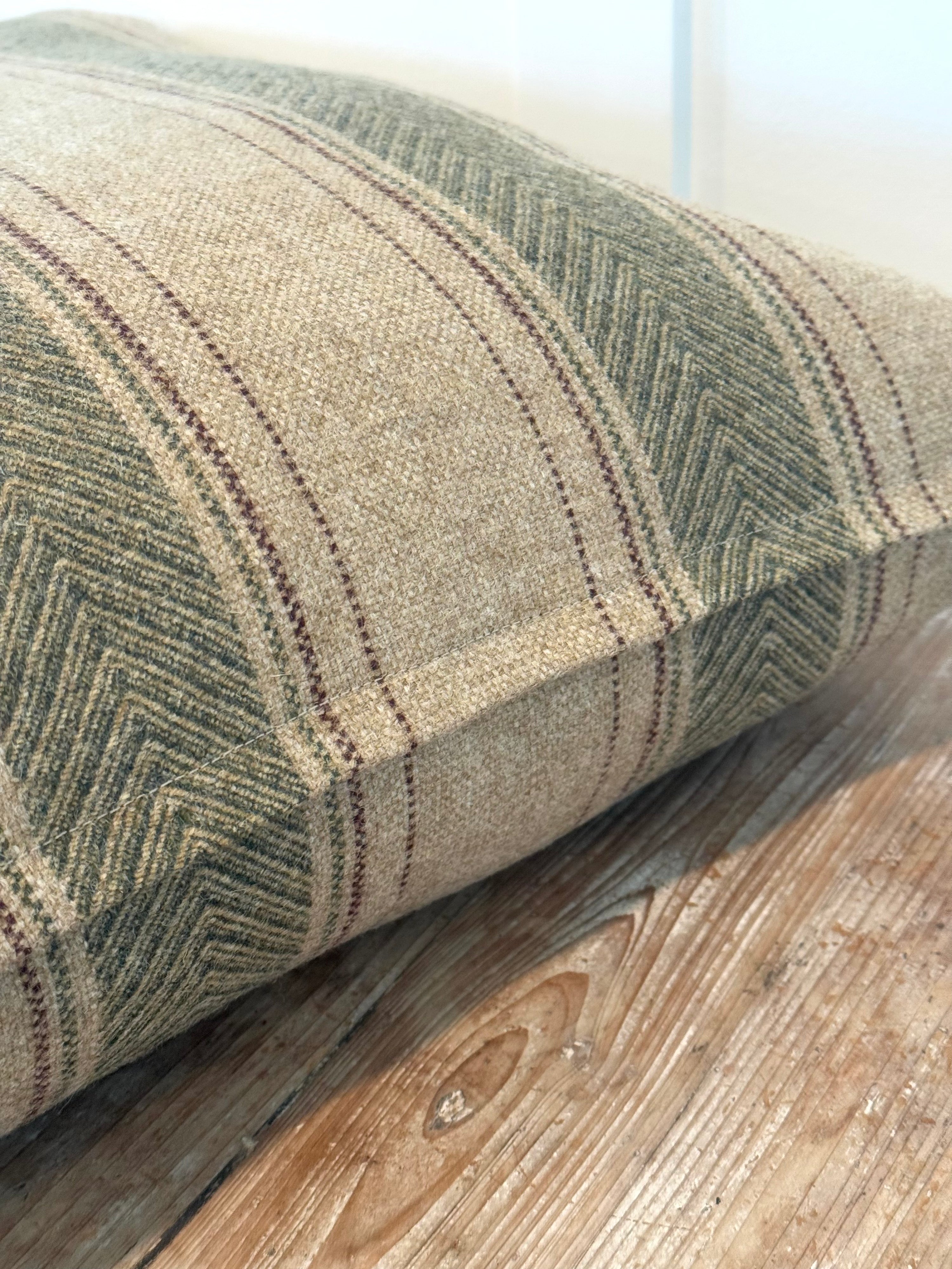 The Heritage Cushion Cover - Regency Natural & Olive