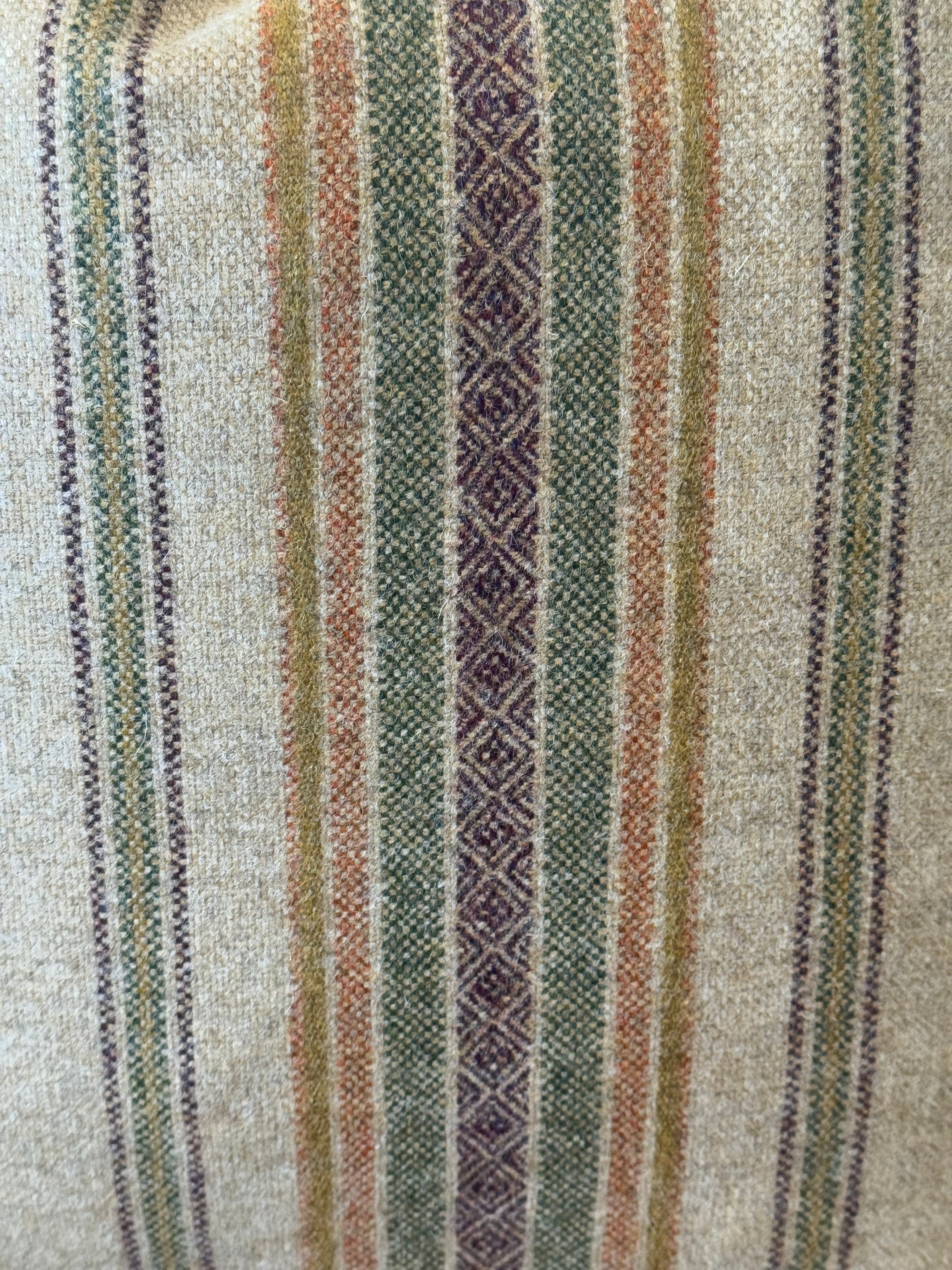 The Heritage Cushion Cover - Blenheim Natural & Olive