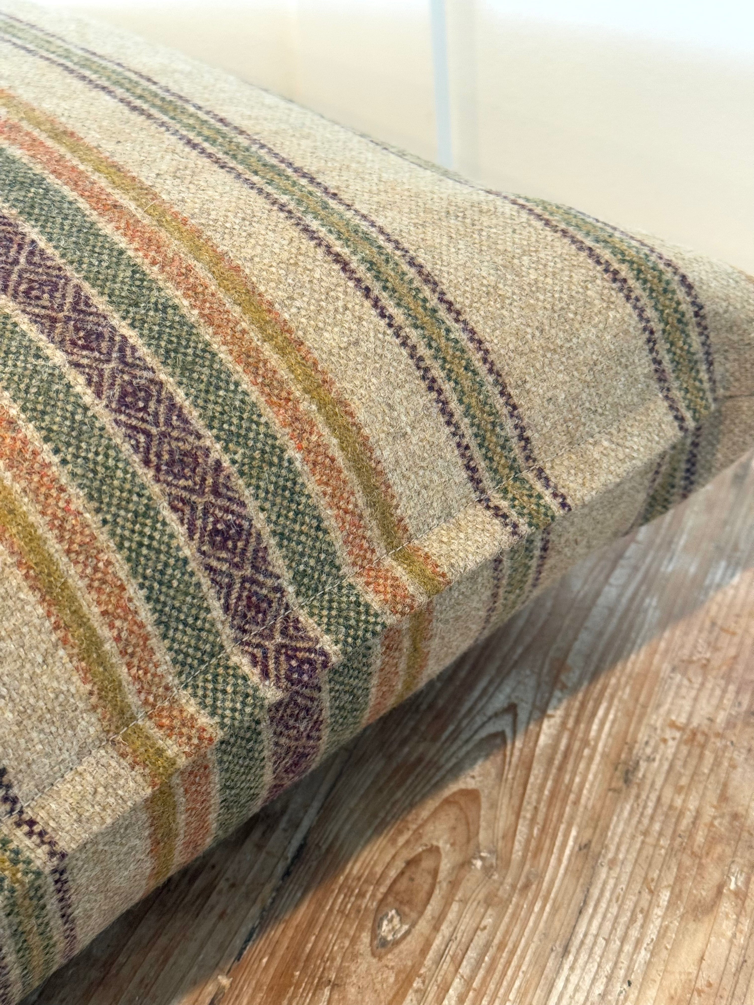 The Heritage Cushion Cover - Blenheim Natural & Olive