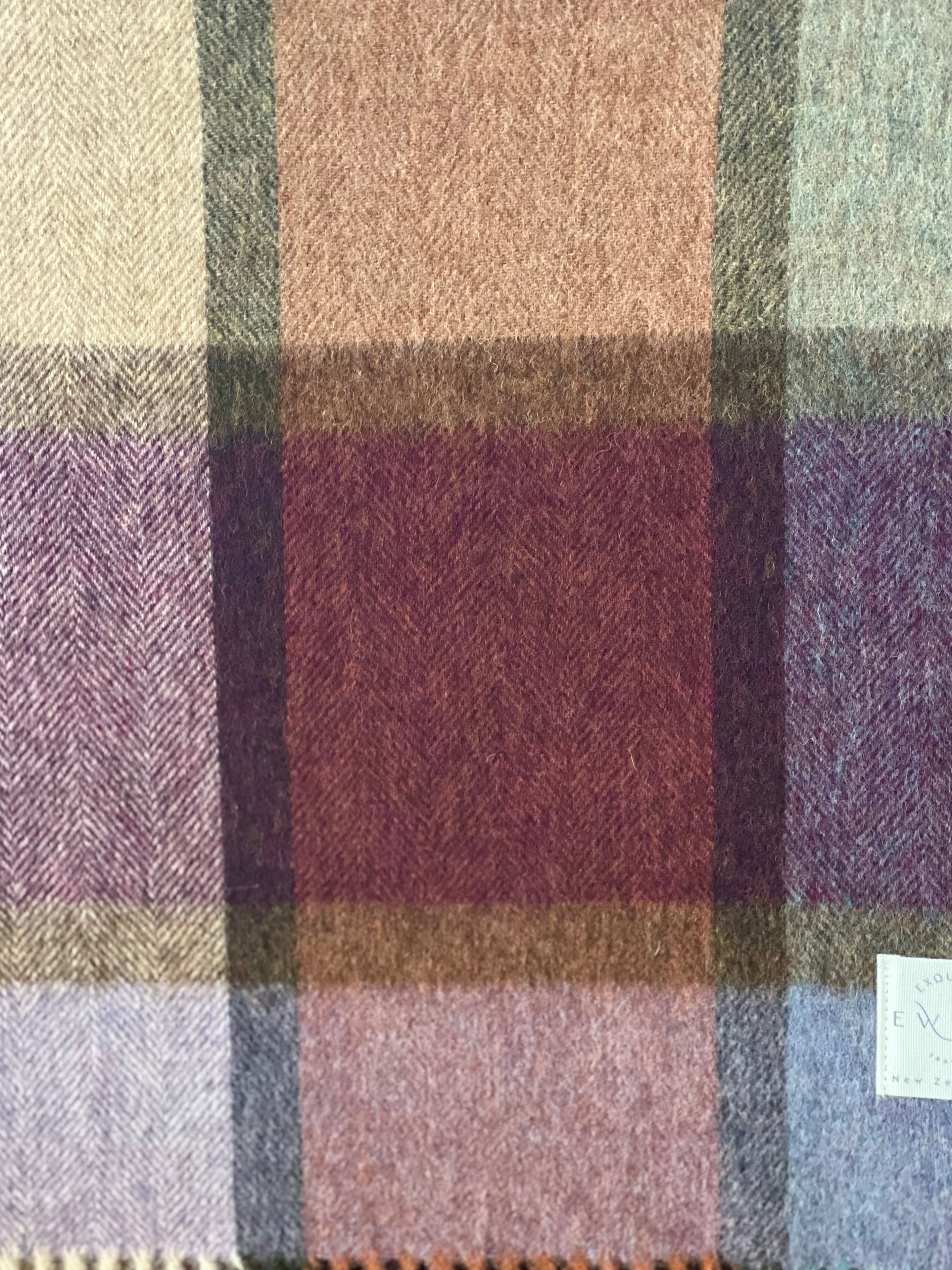 Pateley Damson 100% Merino Throw