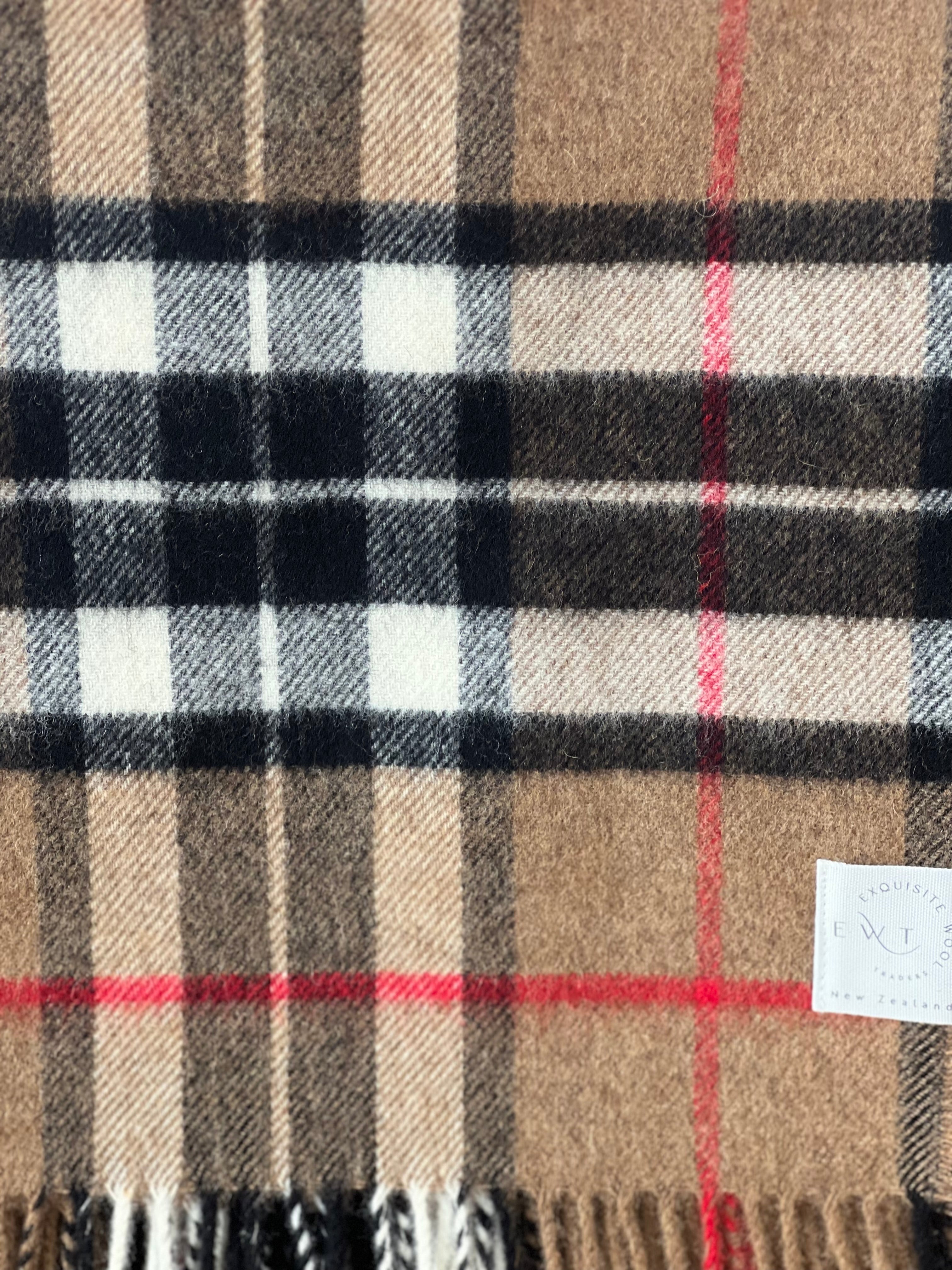 Thompson Tartan 100% Merino Throw