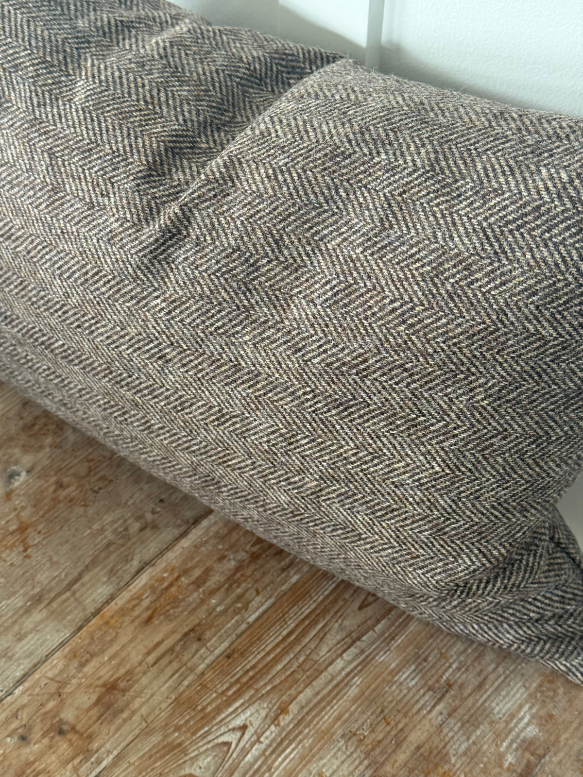 The Heritage Cushion Cover - Herringbone Chocolate