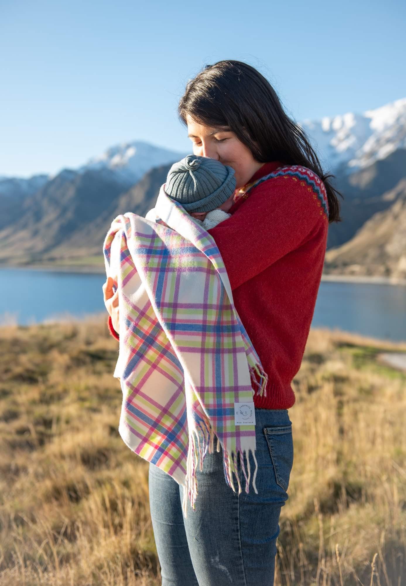 Menzies Candy 100% Merino Baby Blanket - Exquisite Wool Traders