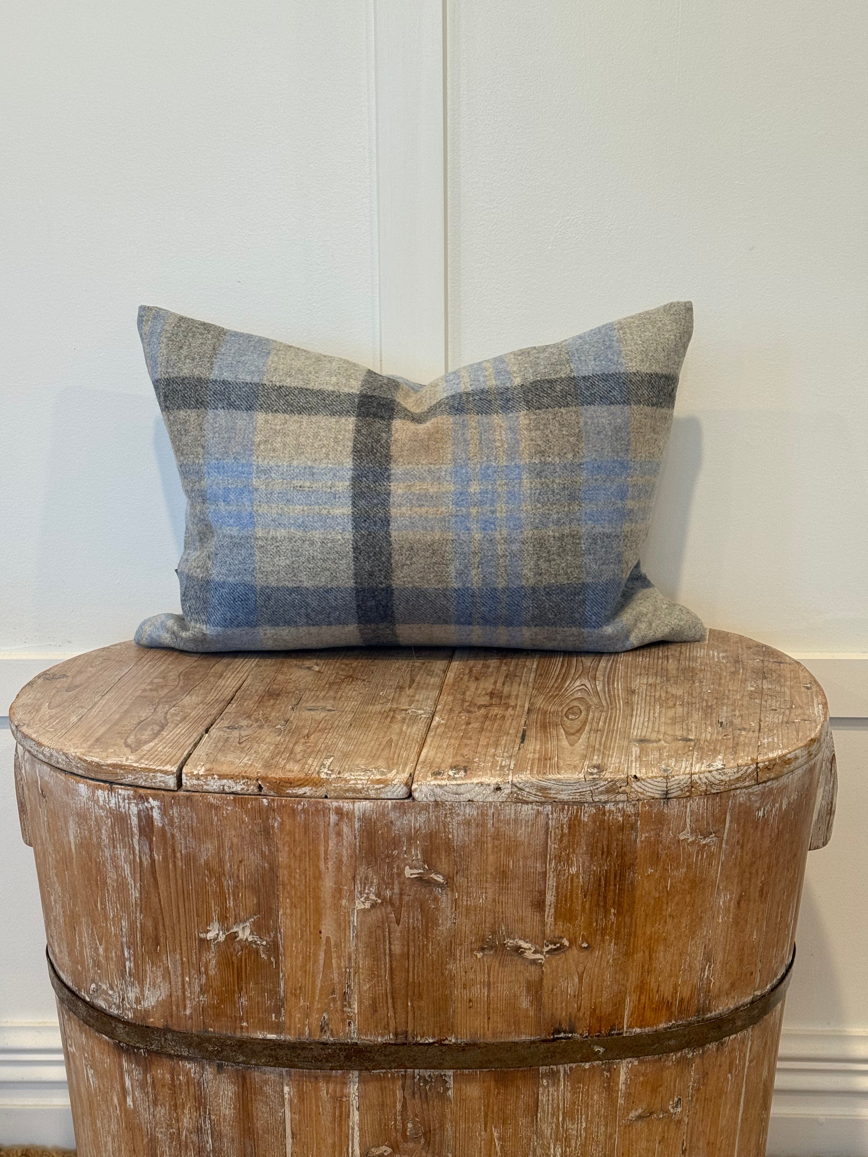 The Heritage Cushion Cover - Melbourne Silver & Denim