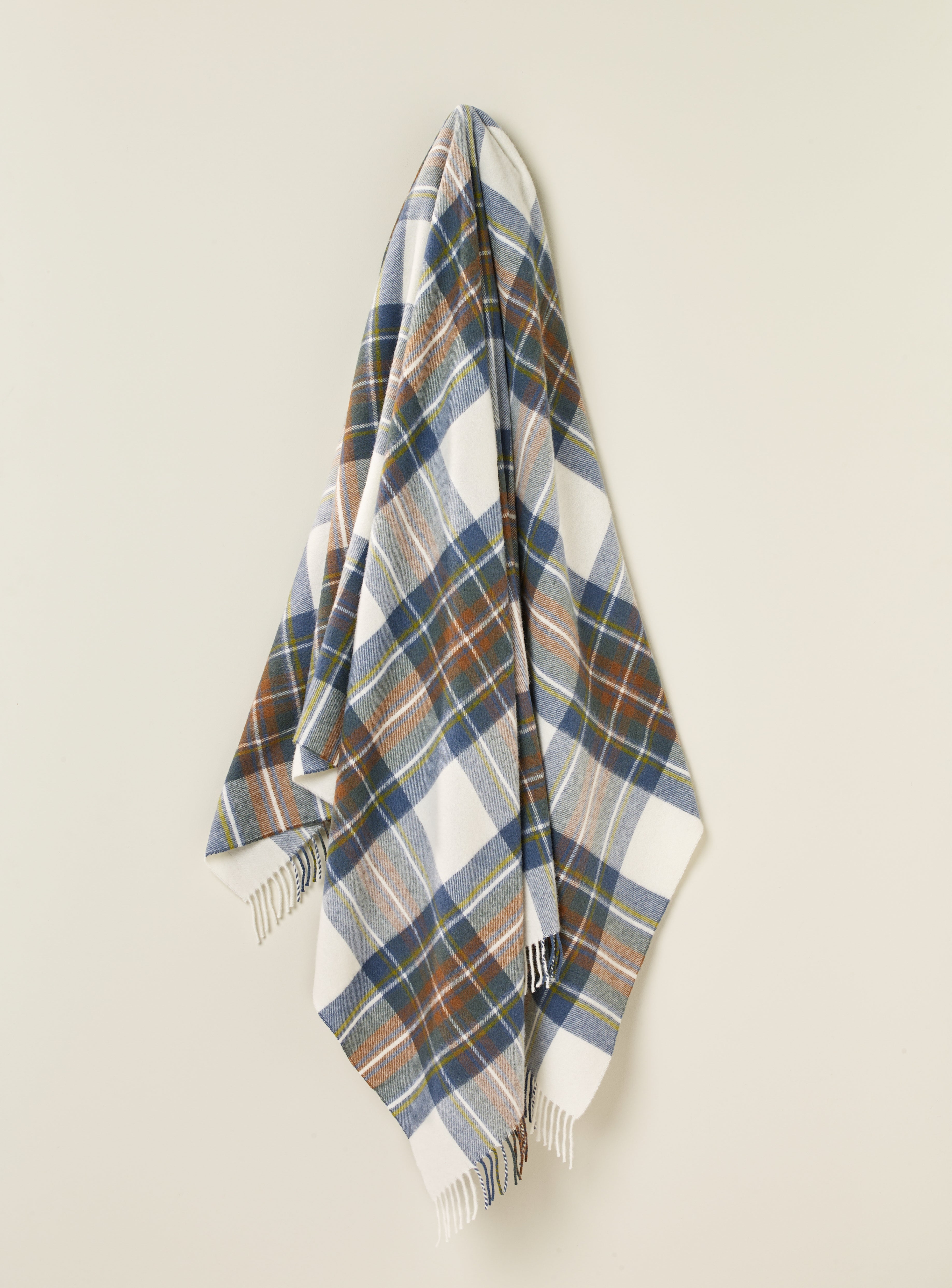 Muted Royal Stewart Merino Throw - Exquisite Wool Traders