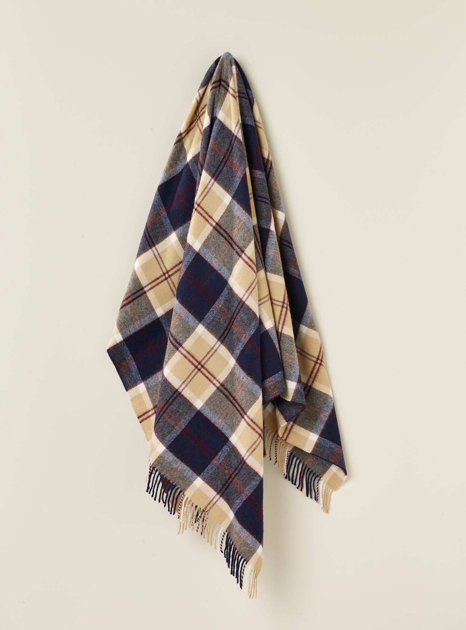 Bannochburn Beige 100% Merino Throw