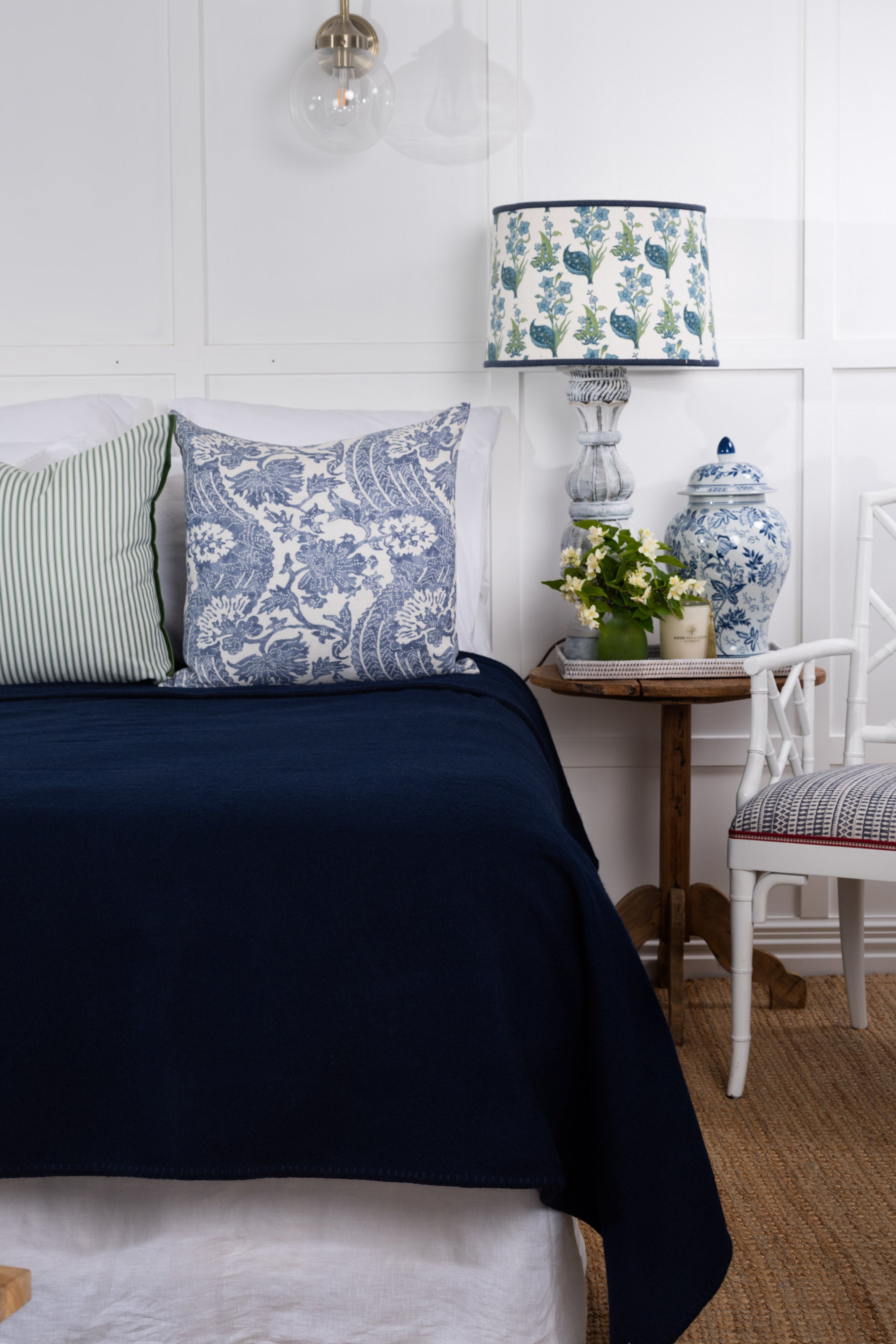 Navy NZ Wool Blanket