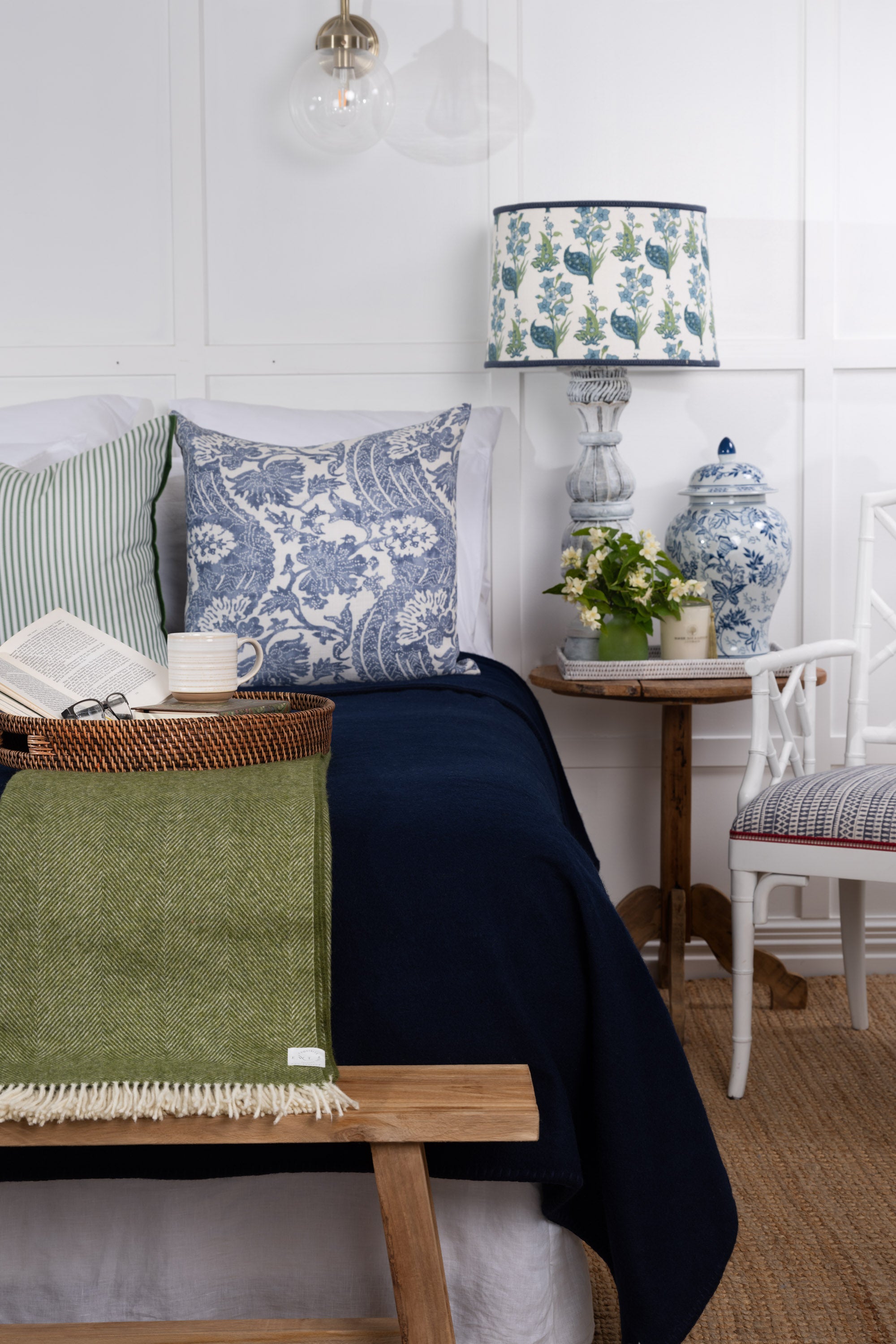 Navy NZ Wool Blanket
