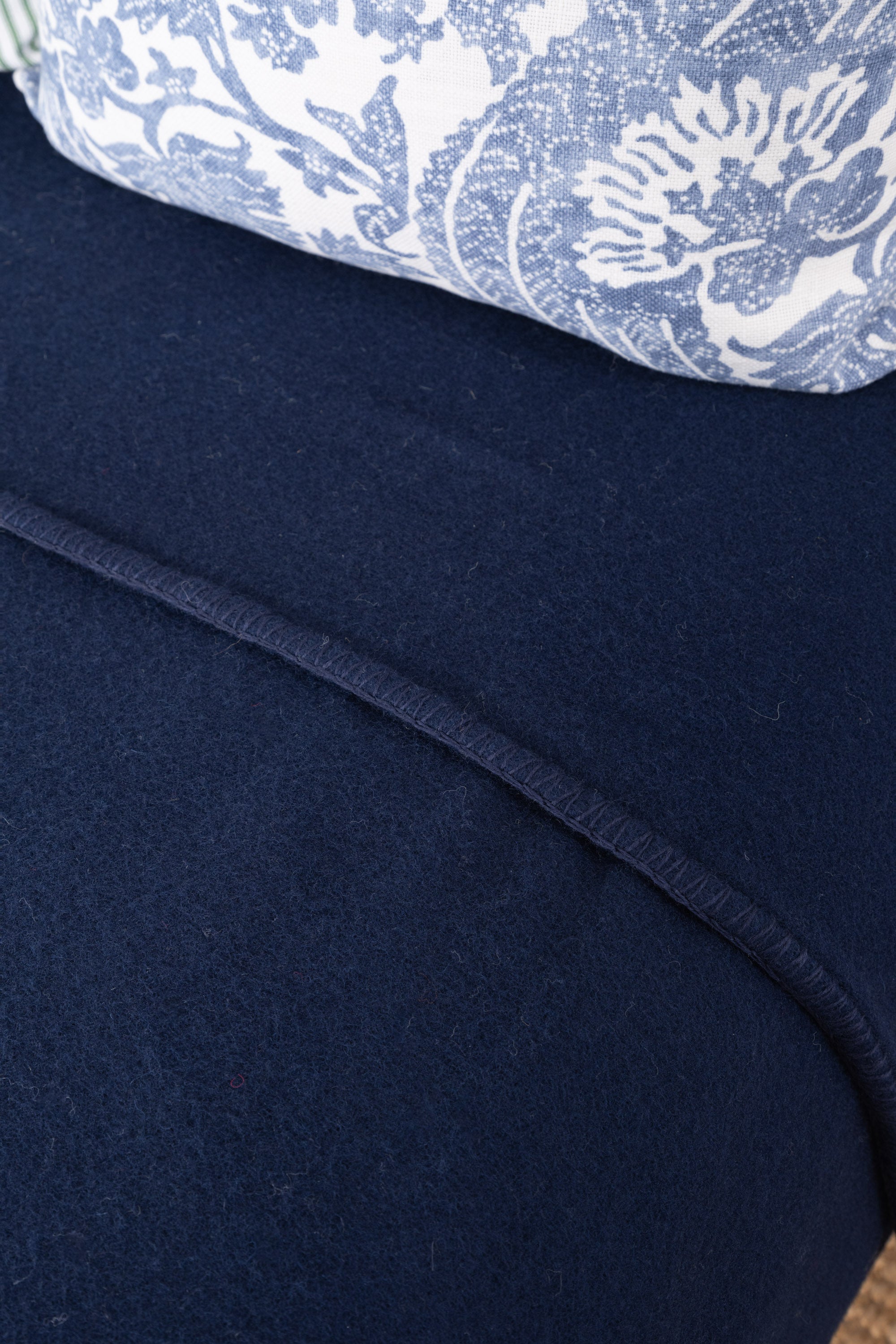 Navy NZ Wool Blanket