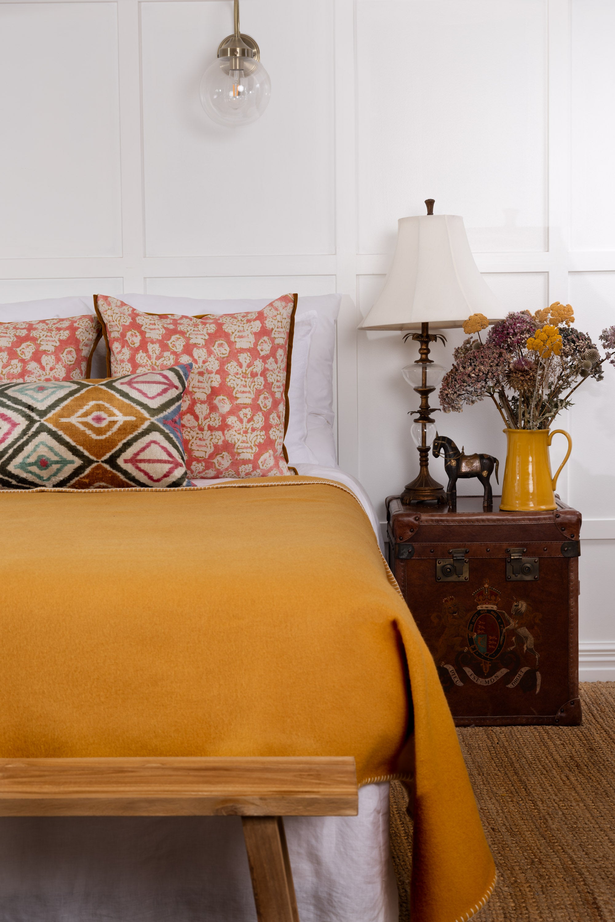 Ochre NZ Wool Blanket