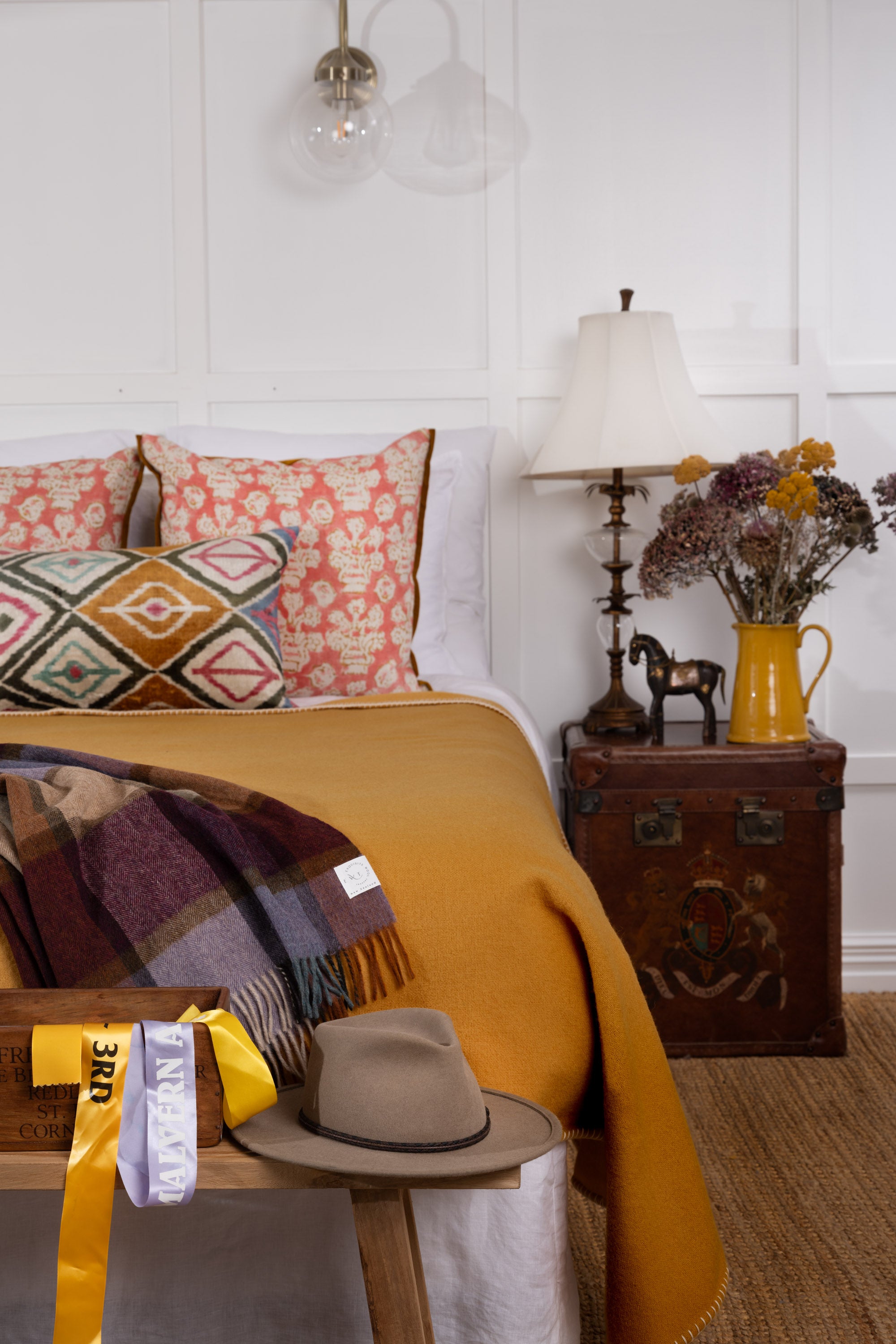 Ochre NZ Wool Blanket