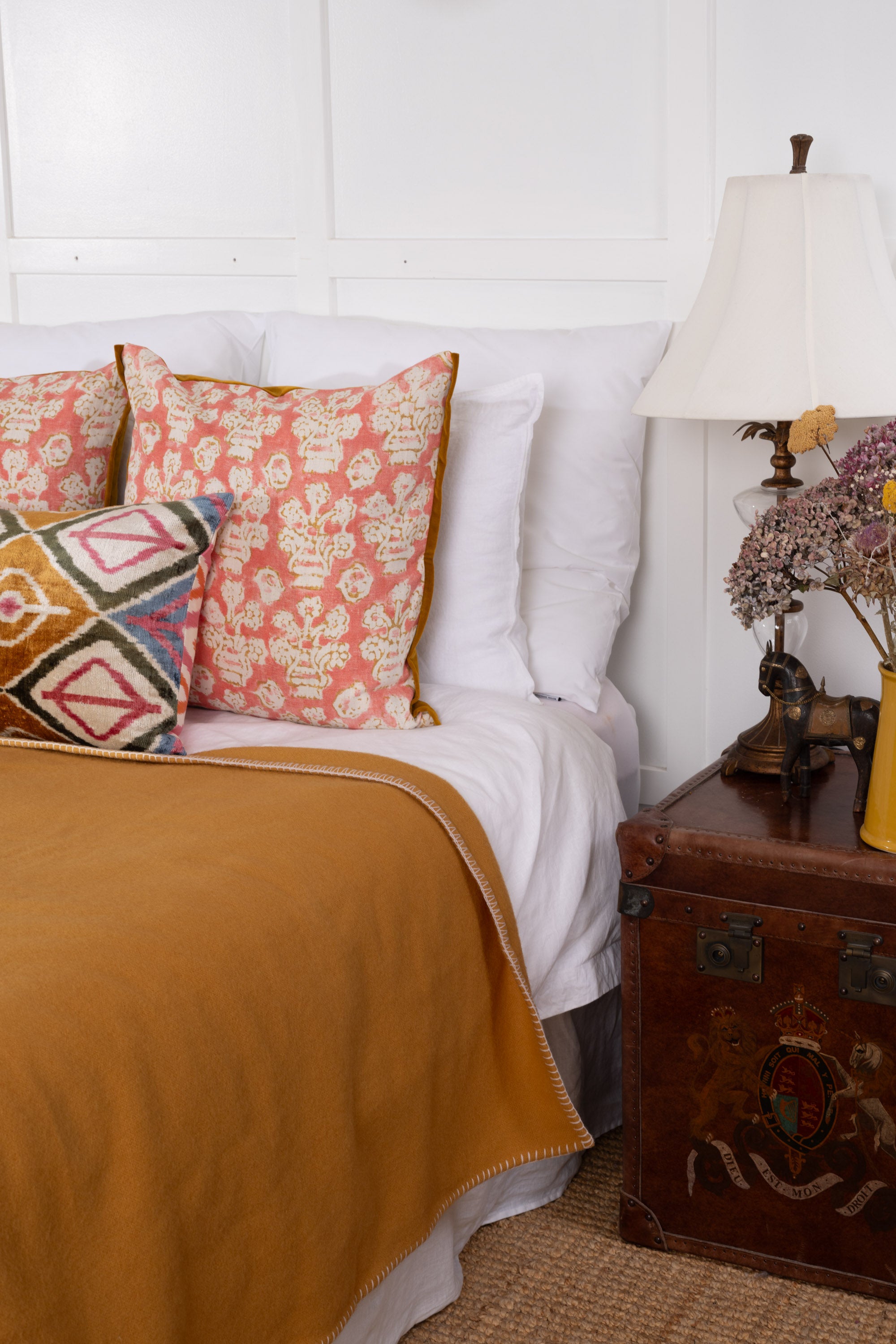 Ochre NZ Wool Blanket