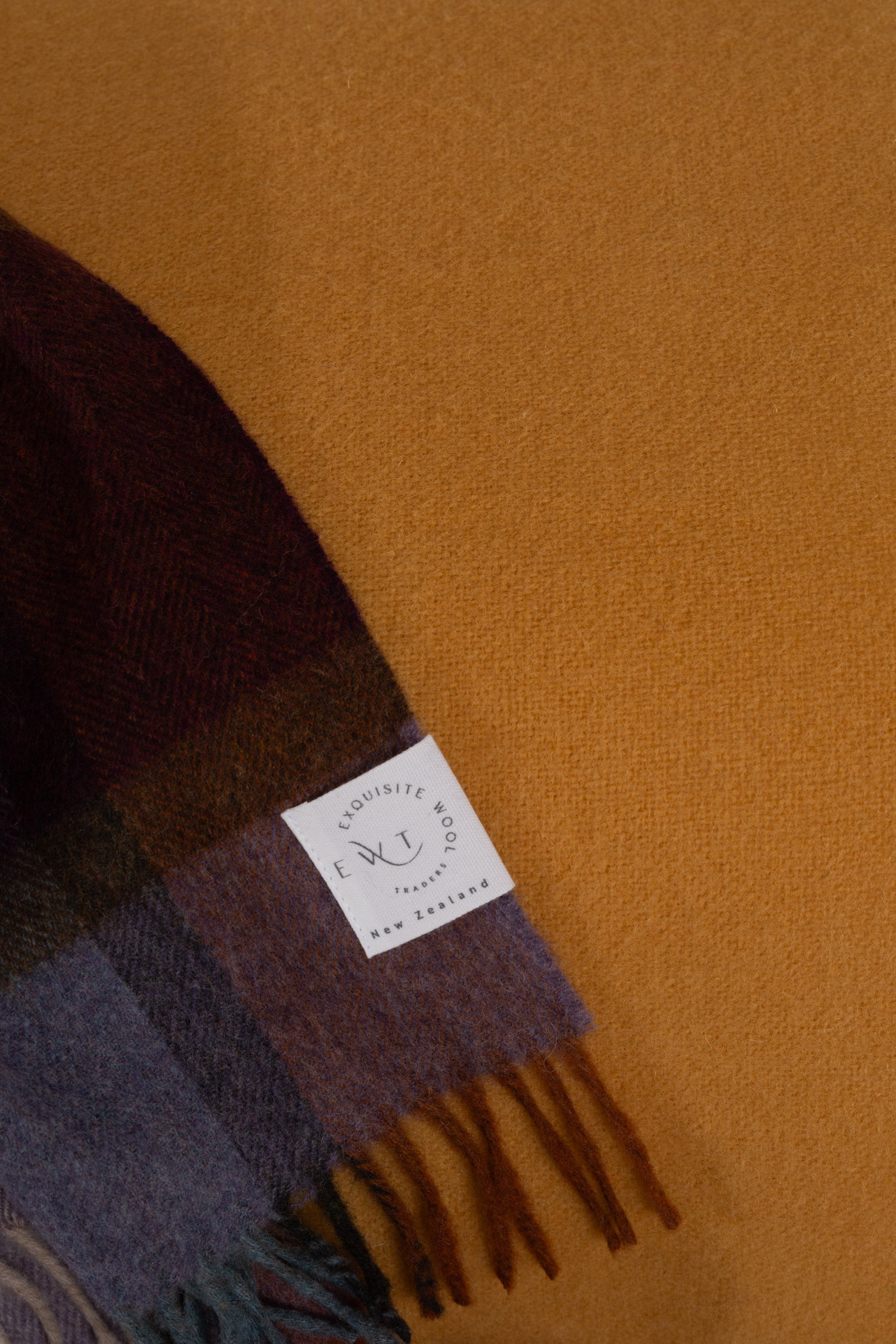 Ochre NZ Wool Blanket