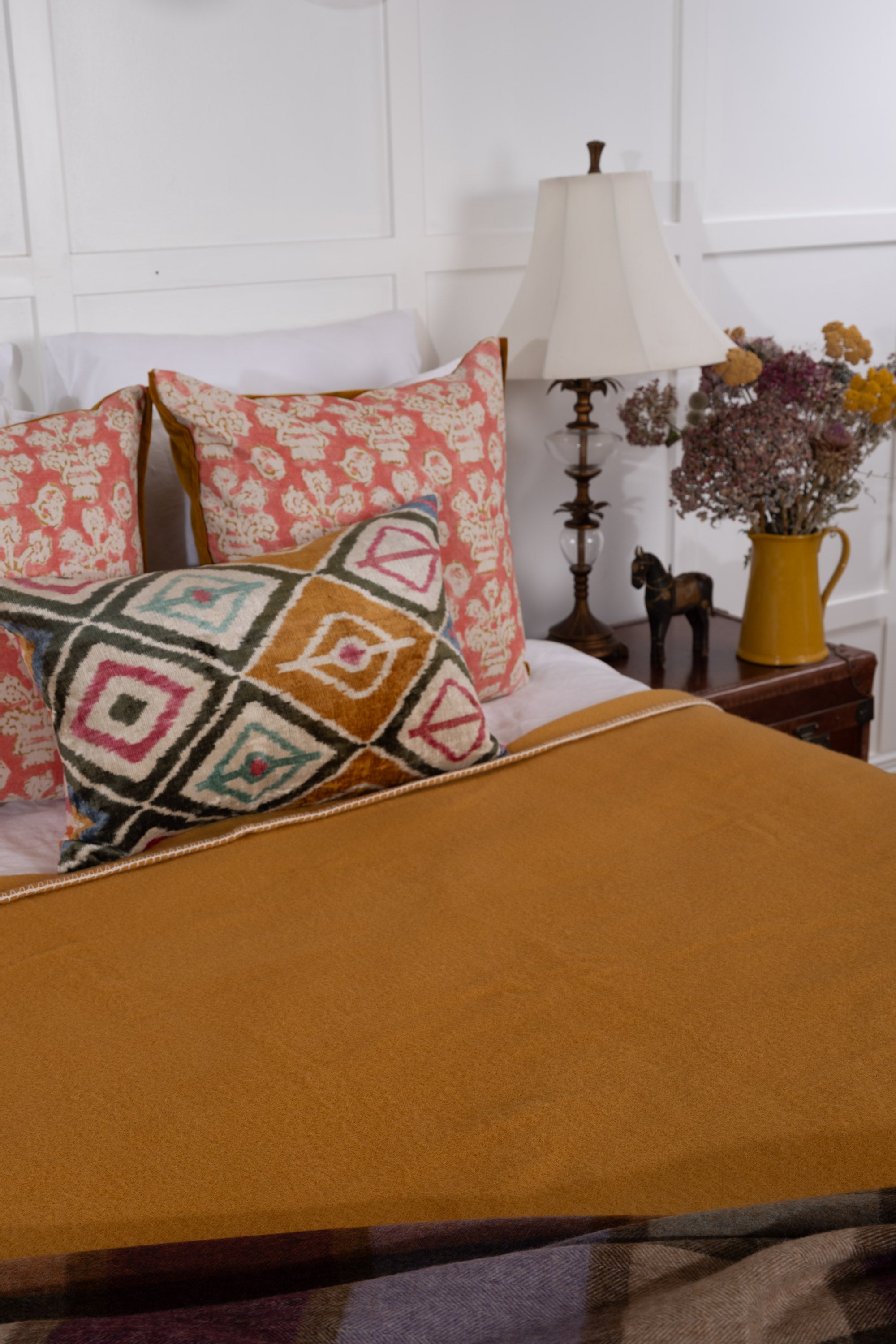 Ochre NZ Wool Blanket