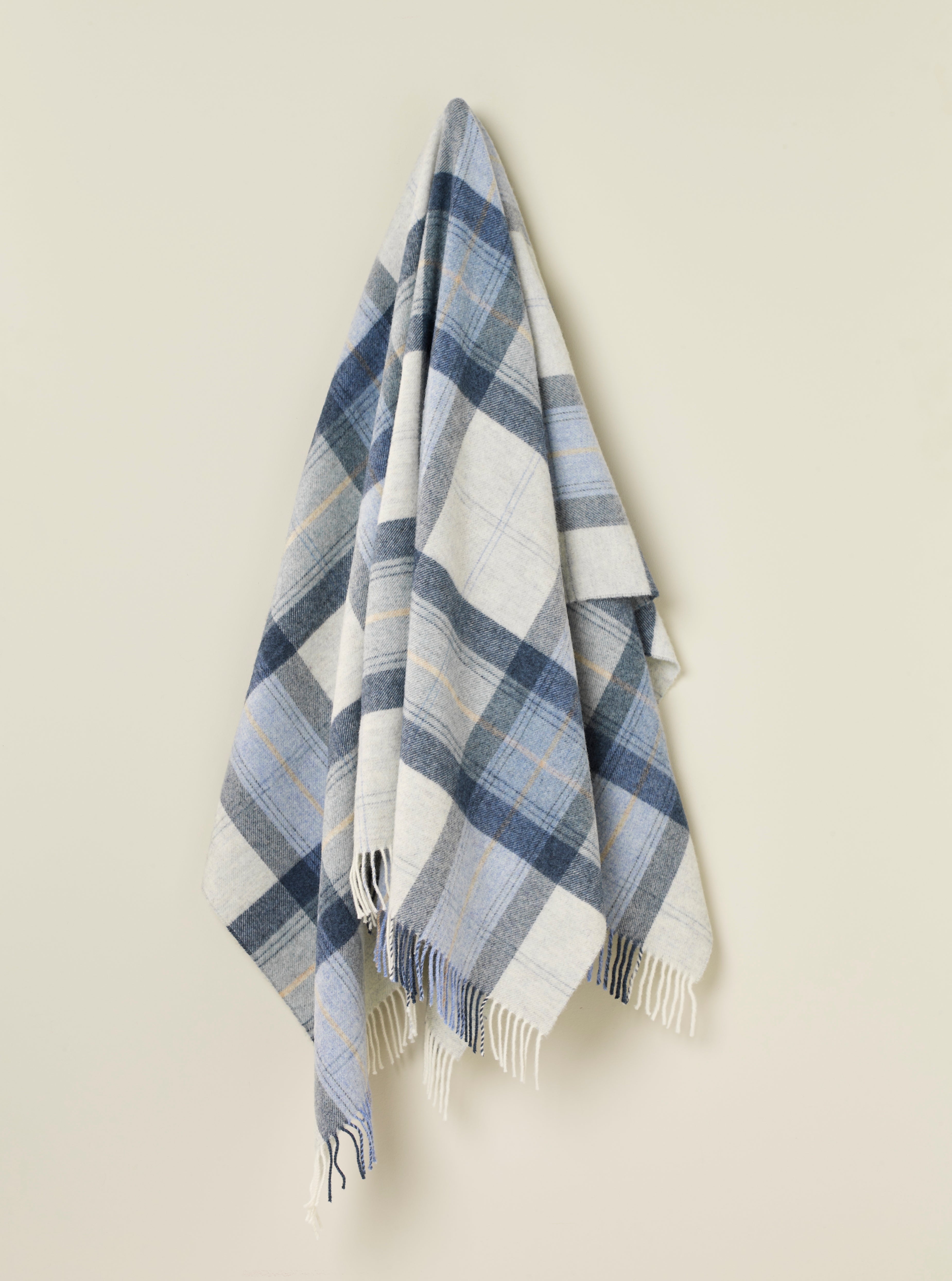 Skye Blue NZ Wool Throw - Exquisite Wool Traders