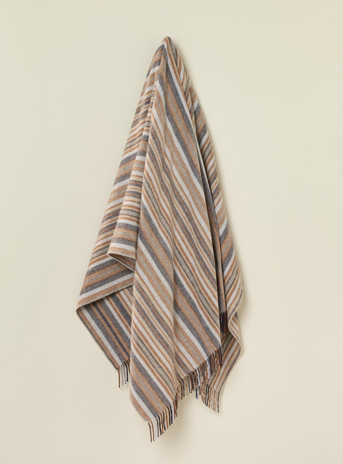 Santa Cruz Navy & Rust 100% Merino Throw