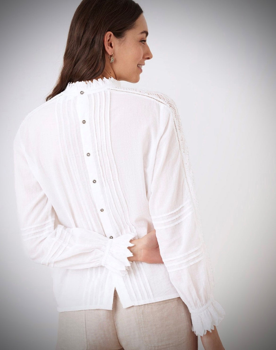 Brora Organic Cotton Embroidered Shirt