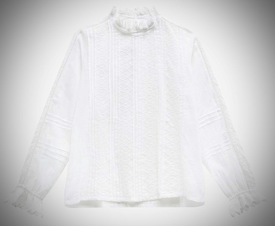 Brora Organic Cotton Embroidered Shirt