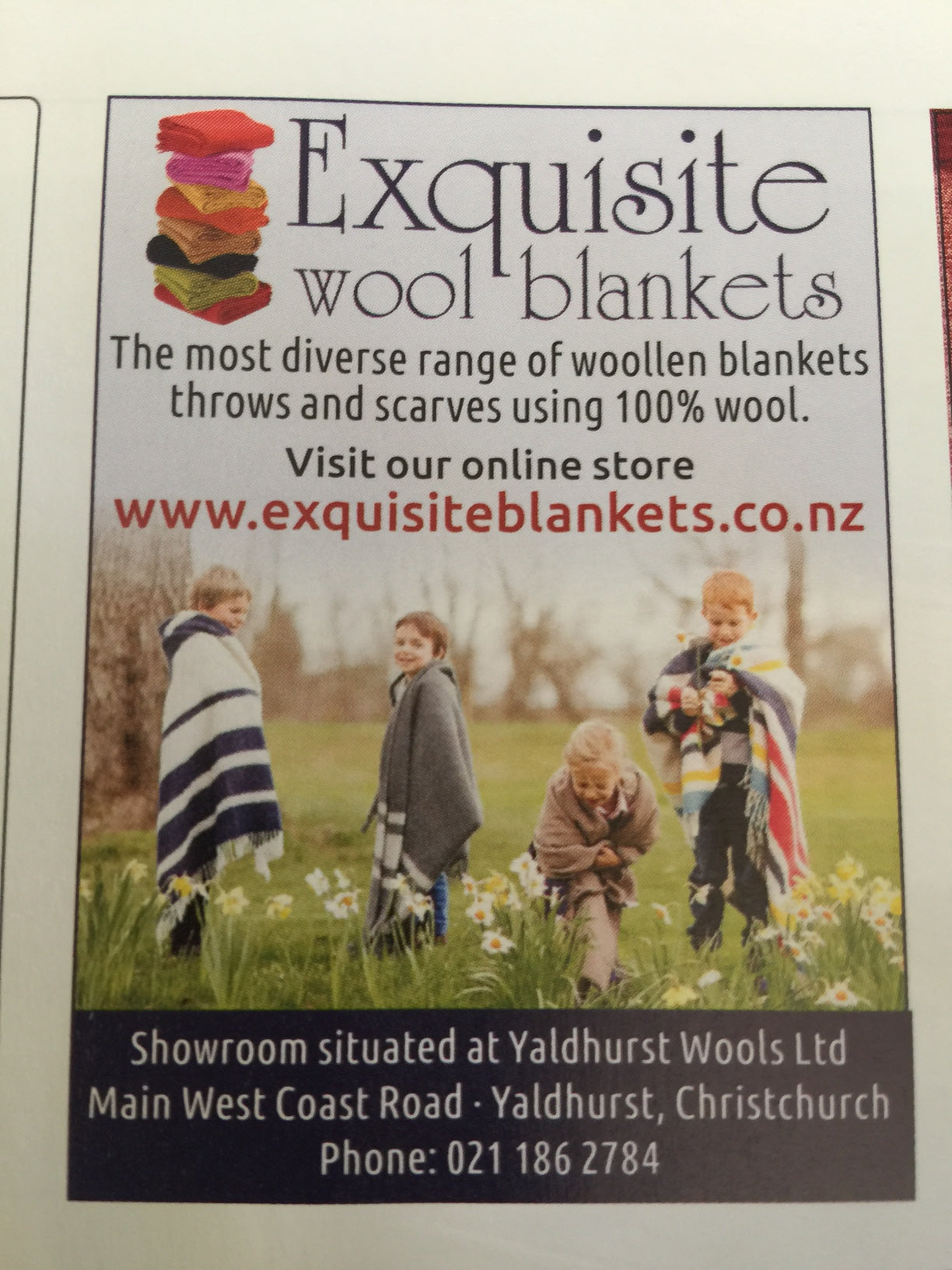 Exquisite Wool Blankets Showroom.