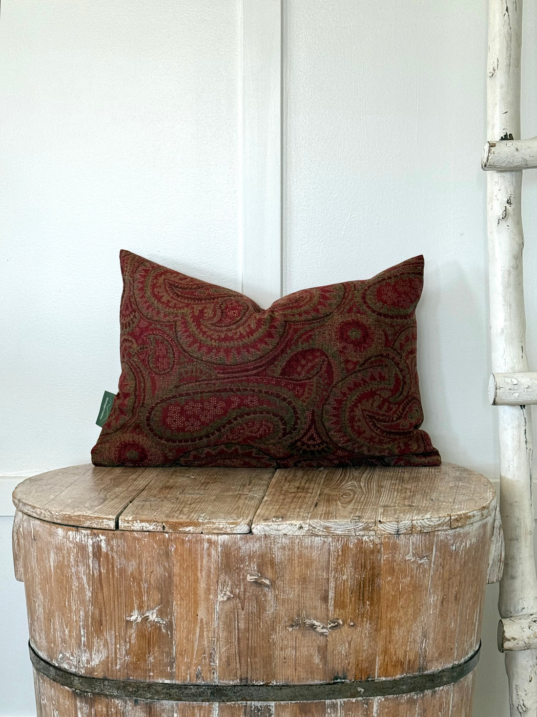 The Heritage Cushion Cover - Mac Claret Merino
