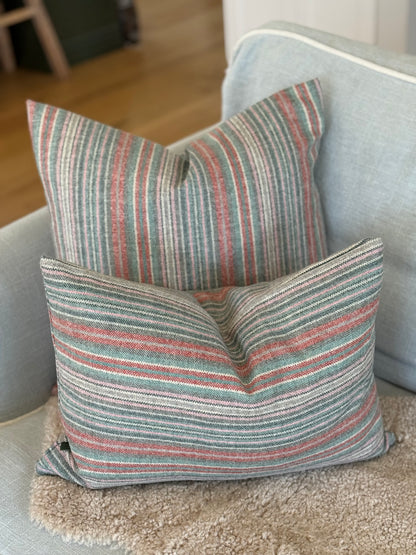 The Heritage Cushion Cover - Santa Cruz Aqua Flamingo