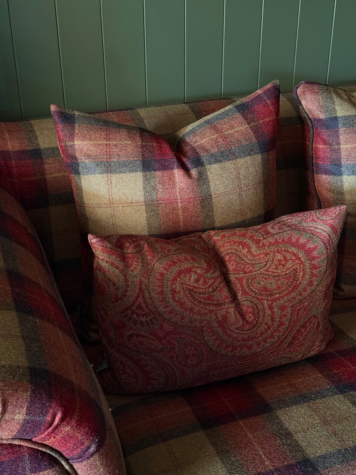 The Heritage Cushion Cover - Skye Claret