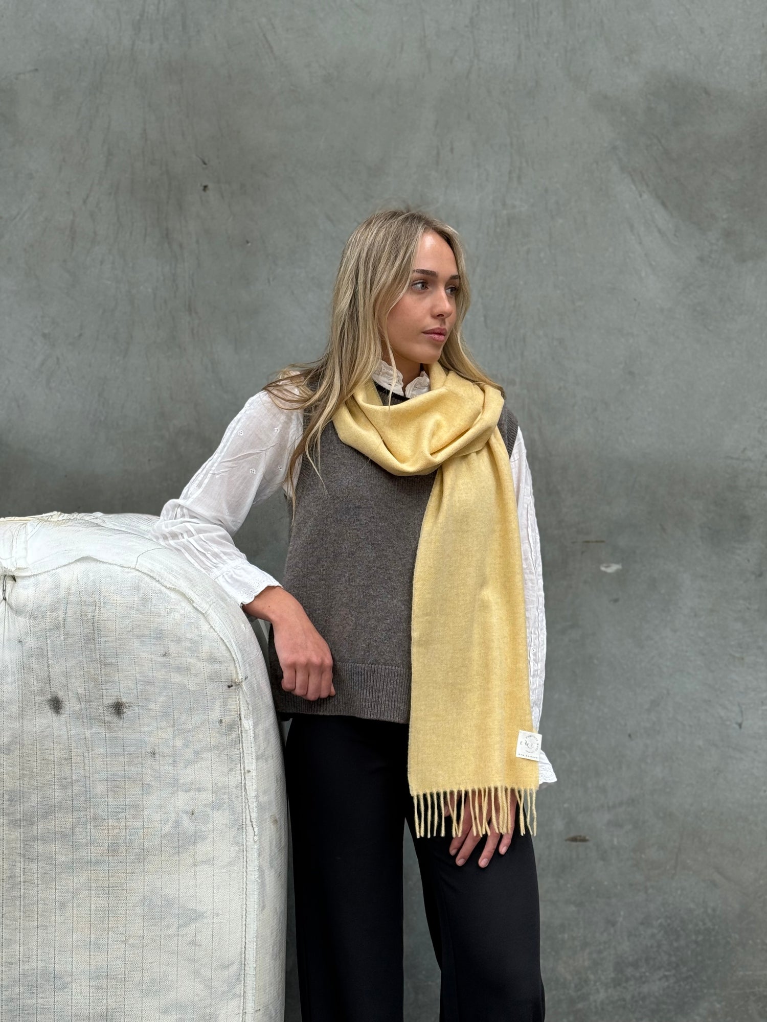 Sand 100% Merino Scarf