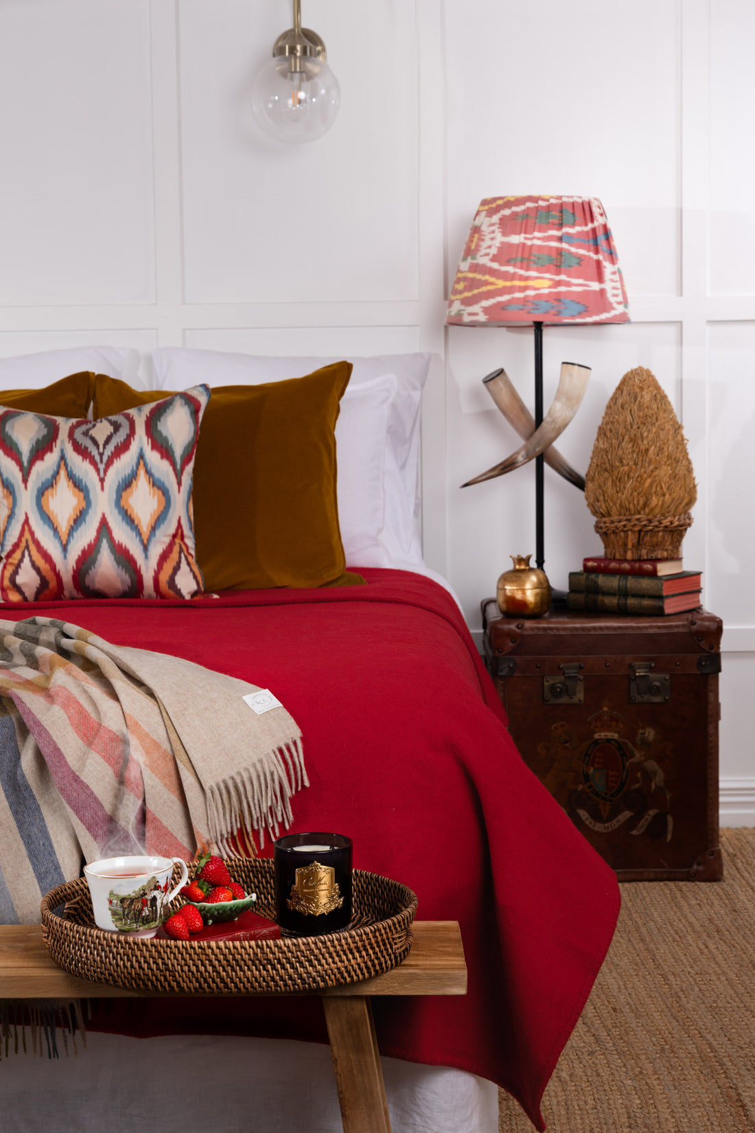 Cherry NZ Wool Blanket