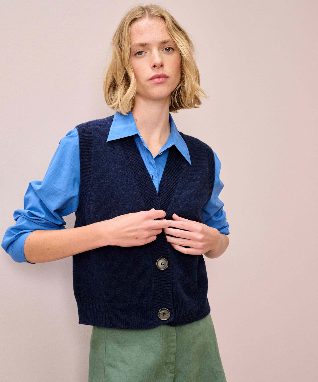 Brora Supersoft Lambswool V Neck Waistcoat