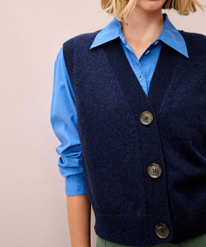 Brora Supersoft Lambswool V Neck Waistcoat