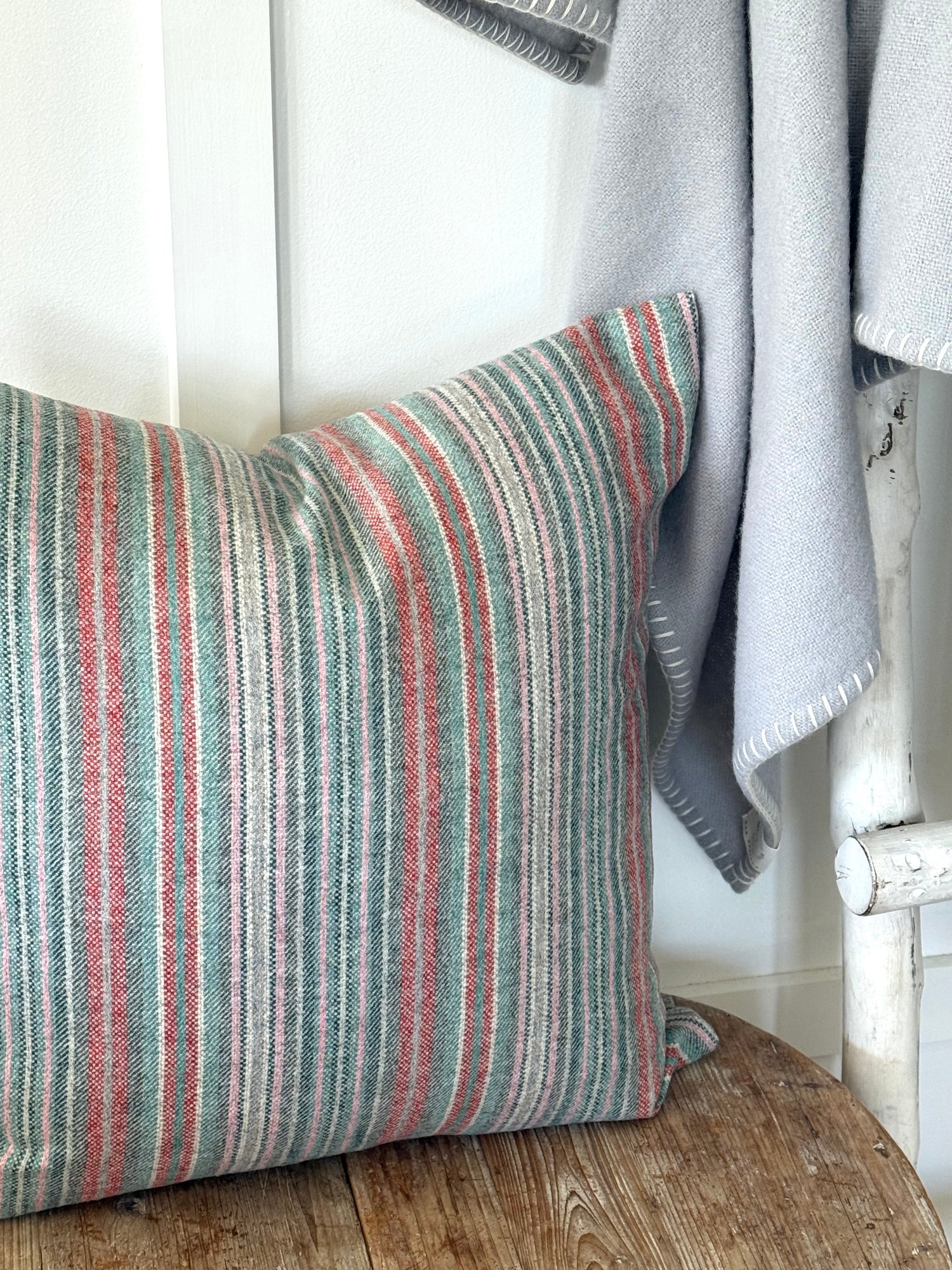 The Heritage Cushion Cover - Santa Cruz Aqua Flamingo