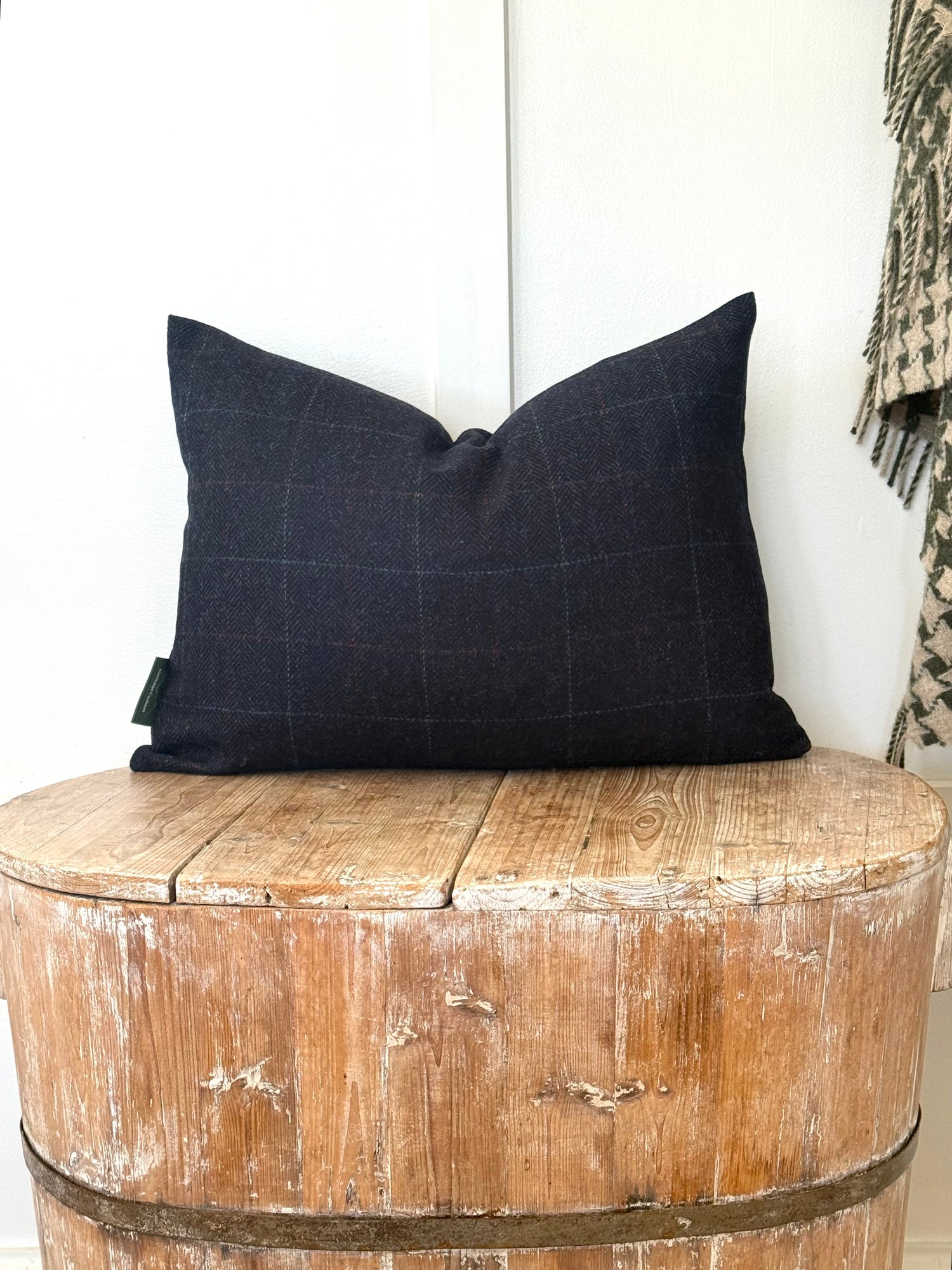 The Heritage Cushion Cover - Windowpane Navy