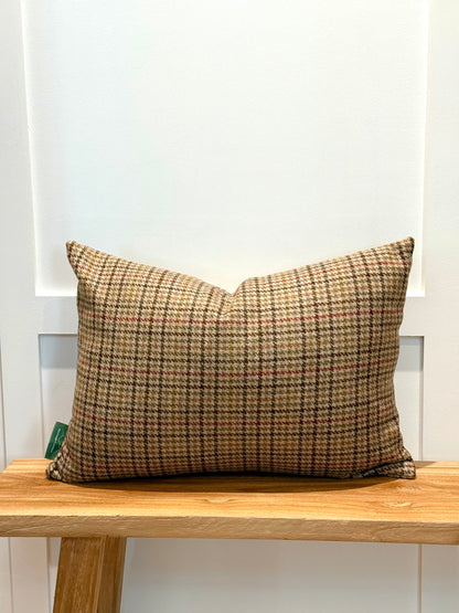 The Heritage Cushion - Aveyard Sage &amp; Red