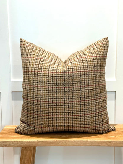 The Heritage Cushion - Aveyard Sage &amp; Red