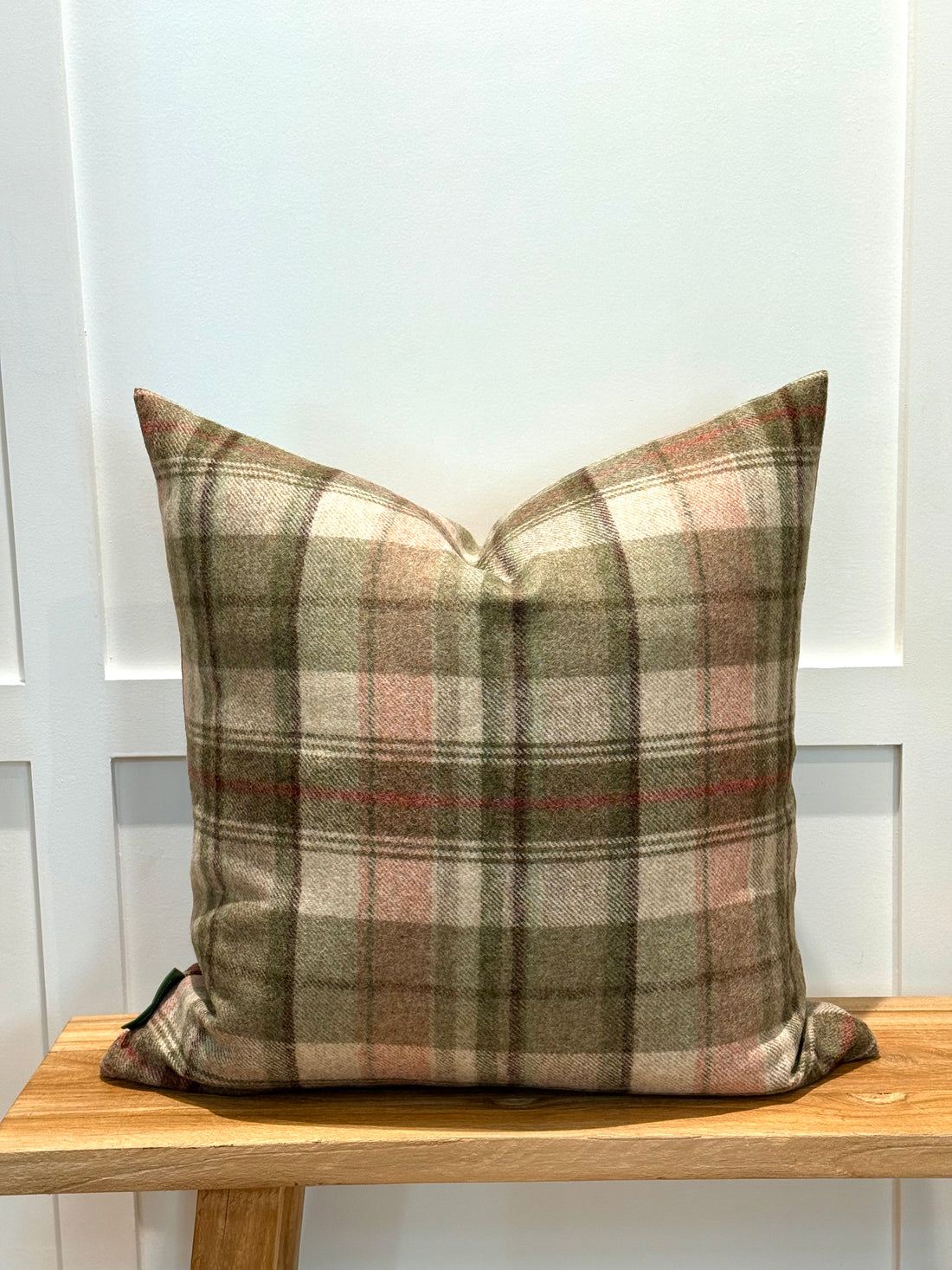 The Heritage Cushion - Walsh Sage &amp; Red