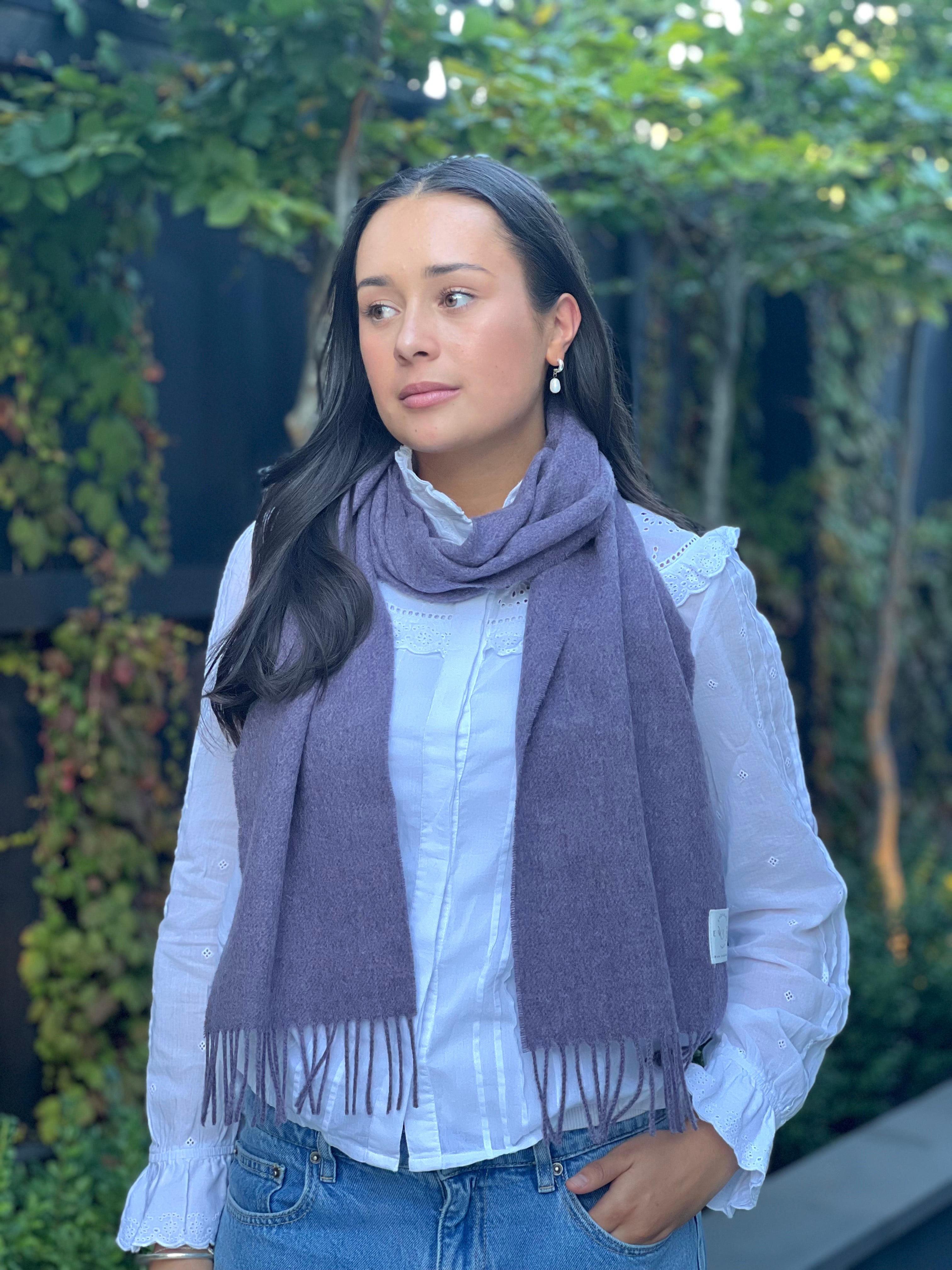 Lavender 100% Merino Scarf