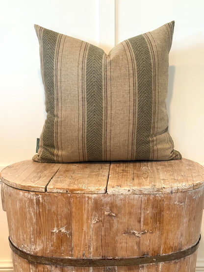 The Heritage Cushion - Regency Natural &amp; Olive