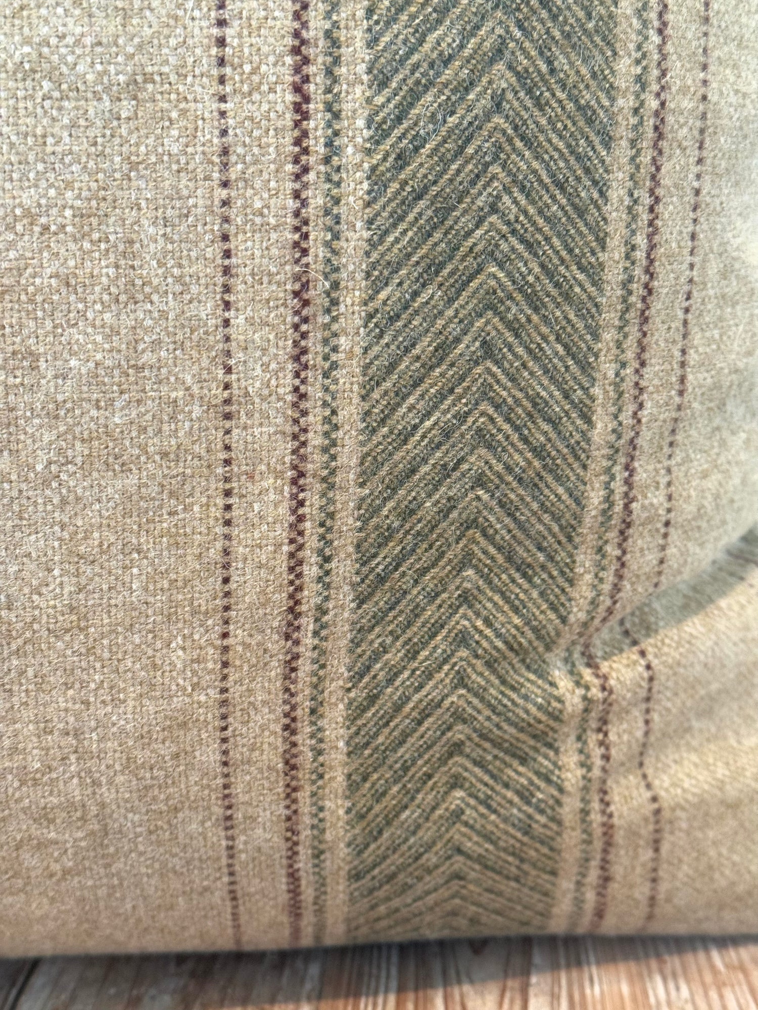 The Heritage Cushion - Regency Natural &amp; Olive