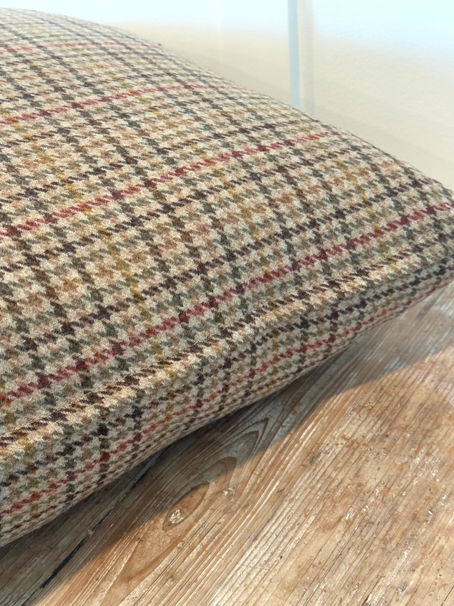 The Heritage Cushion - Aveyard Sage &amp; Red