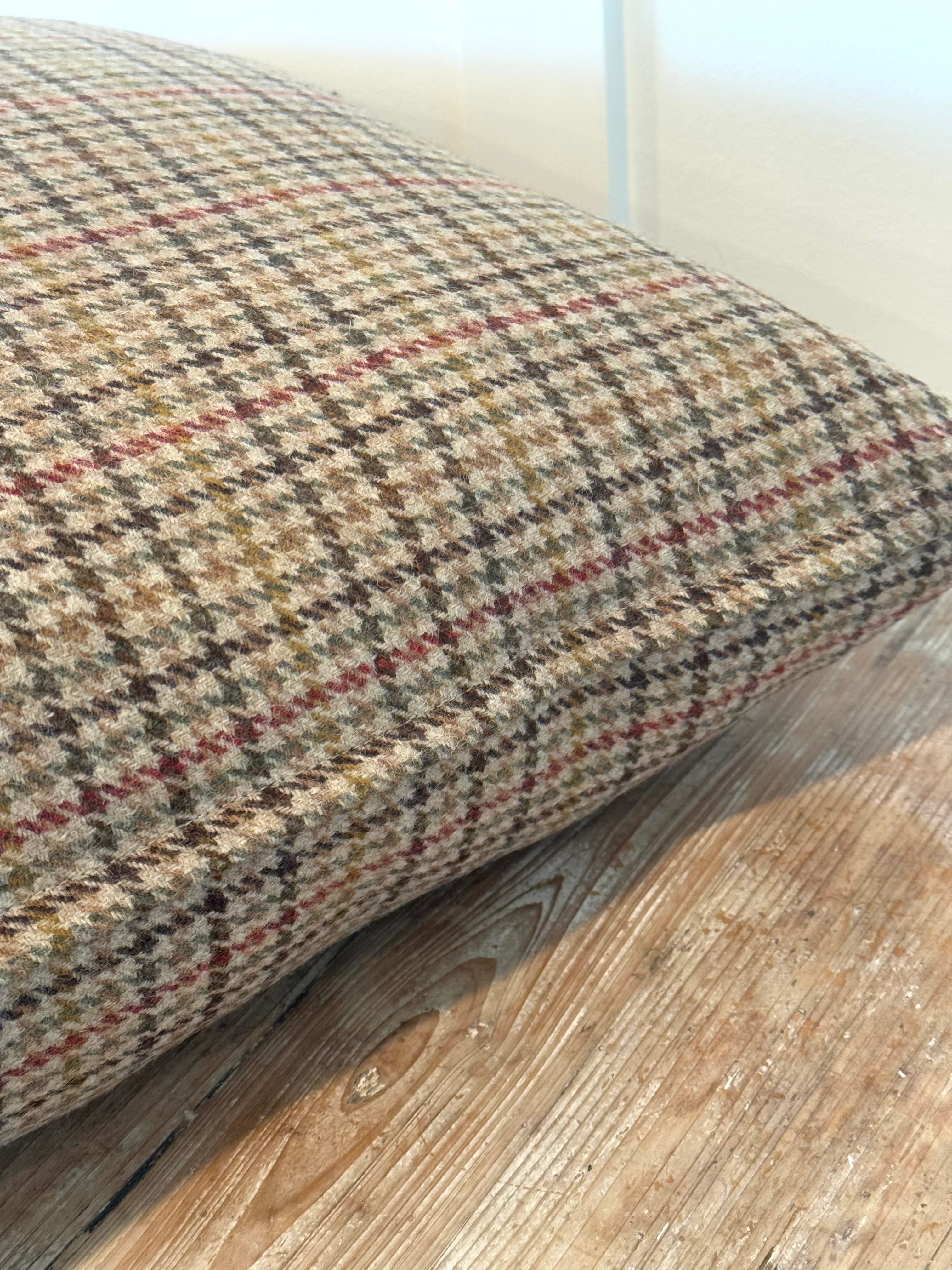 The Heritage Cushion - Aveyard Sage &amp; Red